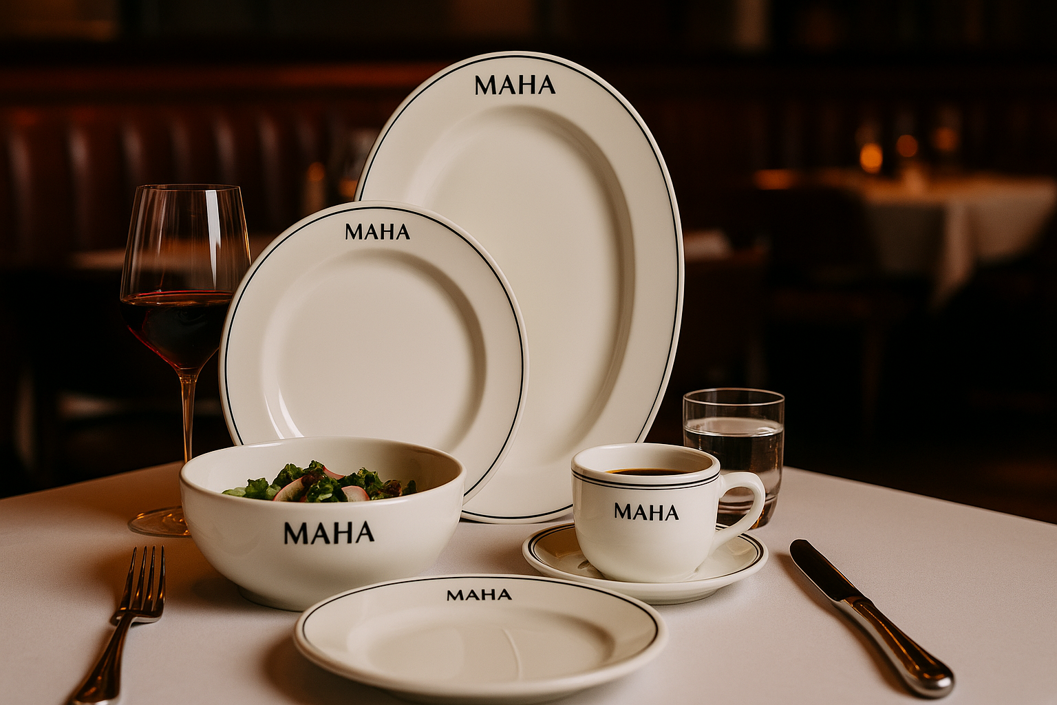 Platos personalizados Glacial: la vajilla que convierte cada servicio en una experiencia de marca 🍽️