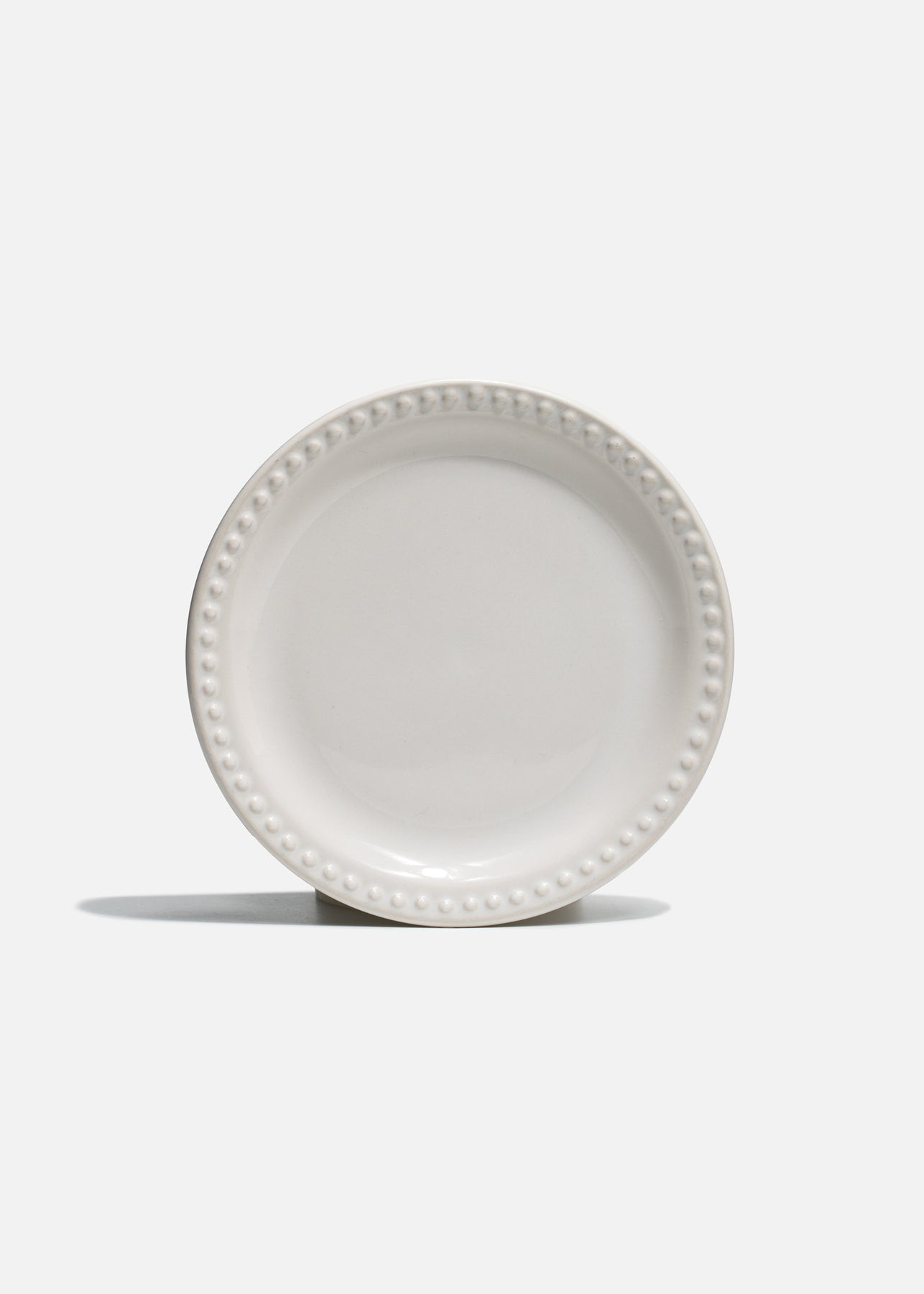 Platos de cerámica blanco Monet