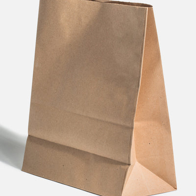 Bolsa de papel kraft café Bäq 25x30.5x12 cm