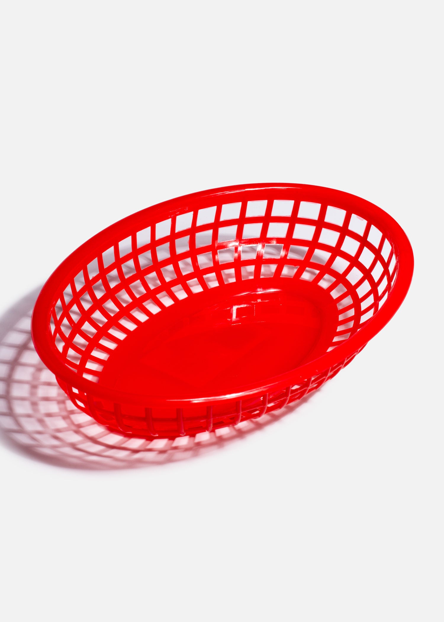 Canasta ovalada plástico Fast Food 23 x 15 x 4 cm