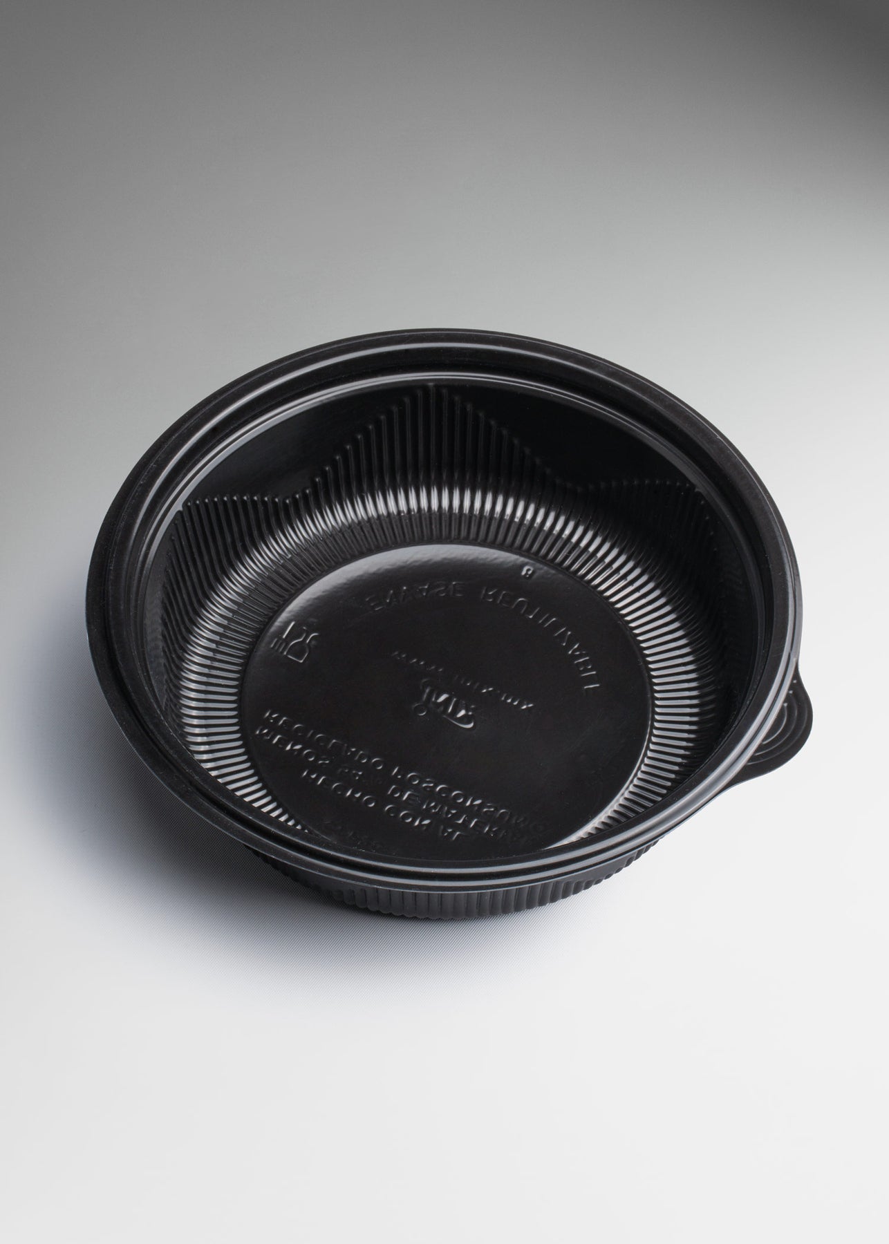 Contenedor hermético para alimentos desechable redondo de plástico 700 ml, diámetro 18.2 cm y alto 4.6 cm