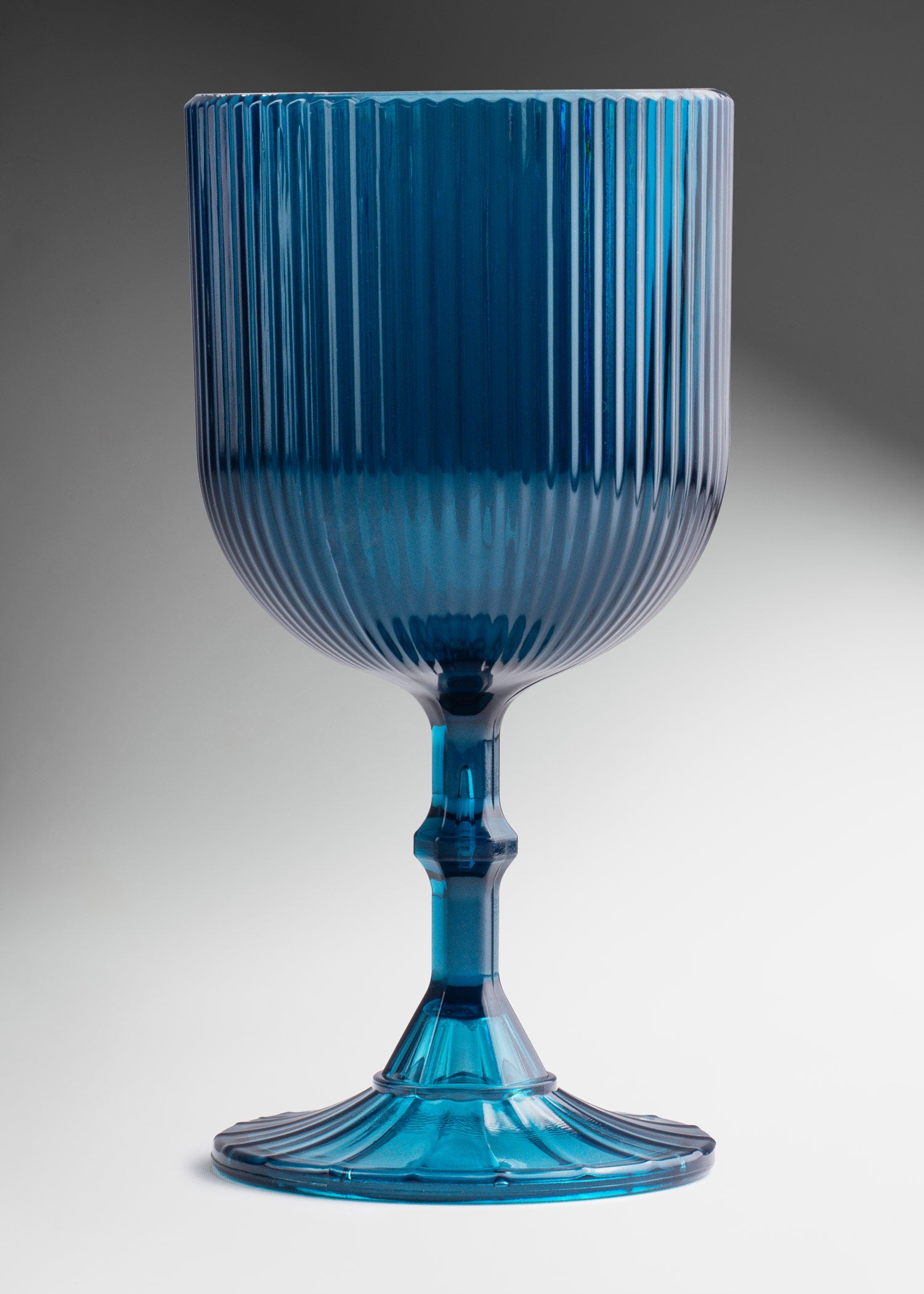 Copa para agua de plástico / policarbonato azul Valentina 350 ml