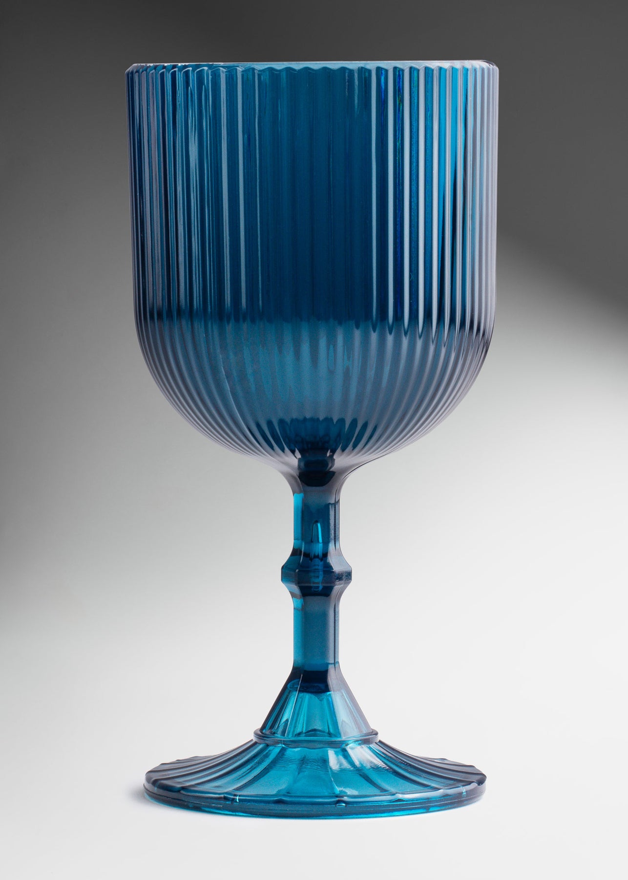 Copa para agua de plástico / policarbonato azul Valentina 350 ml