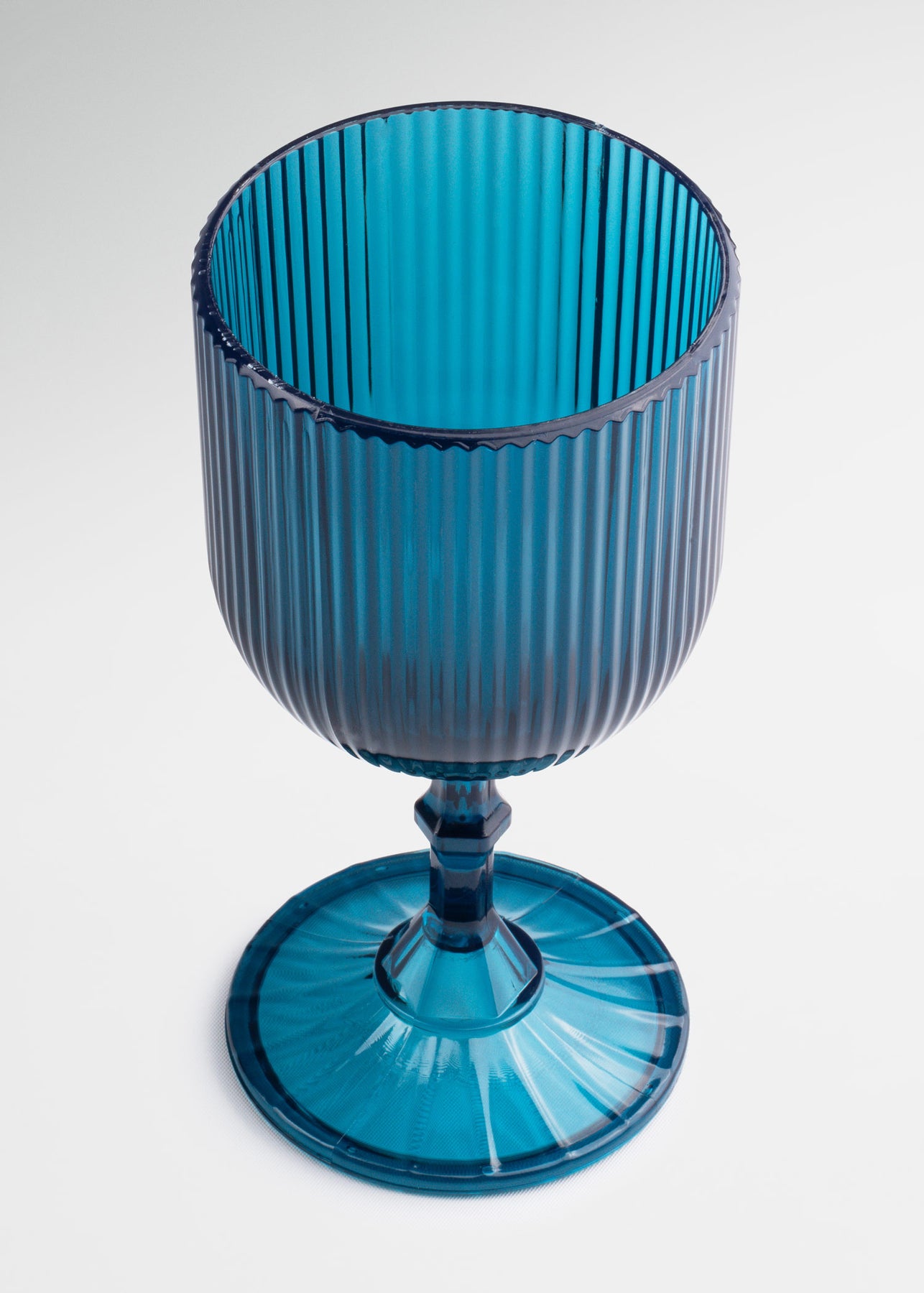Copa para agua de plástico / policarbonato azul Valentina 350 ml