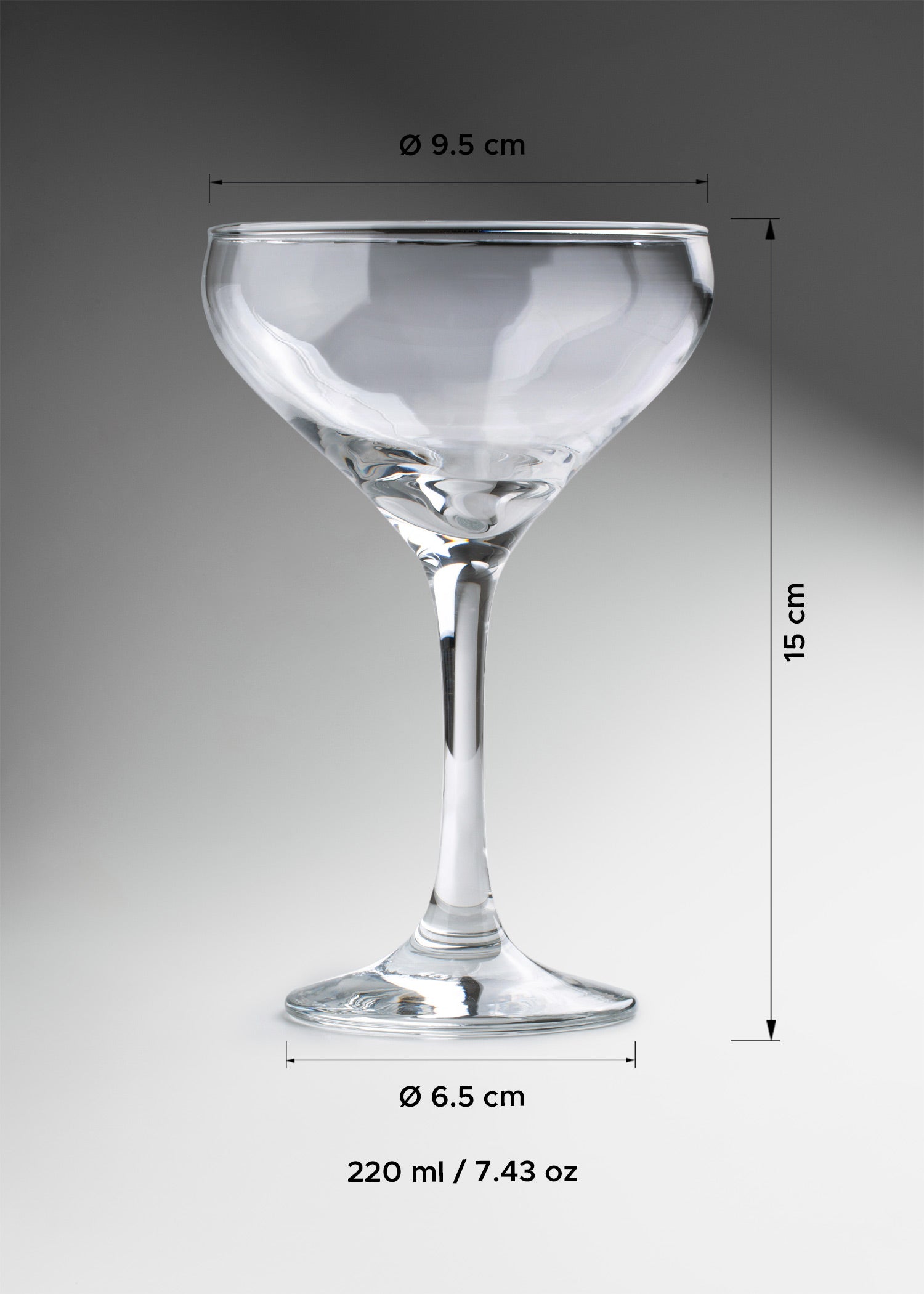 copa coctel vidrio medidas maha