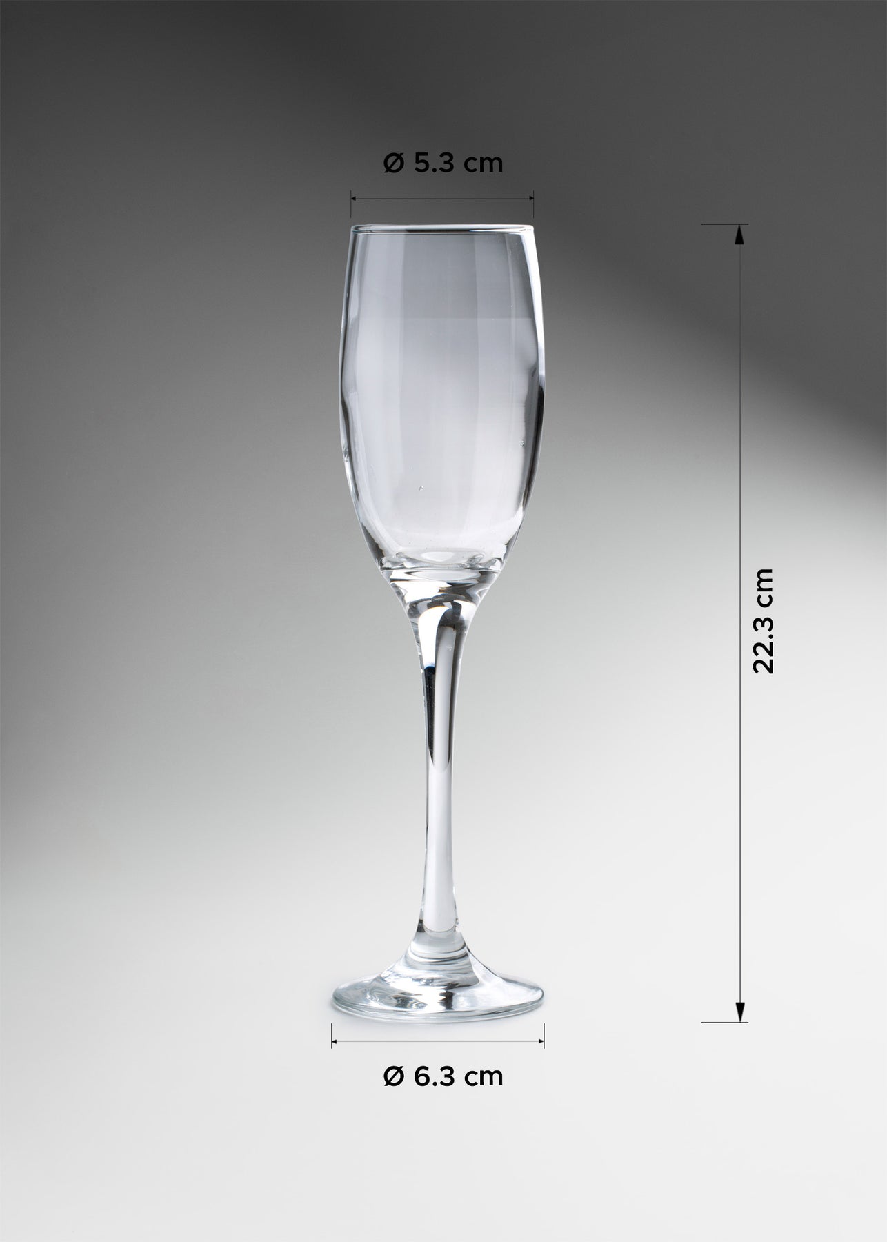 copa champaña medidas maha