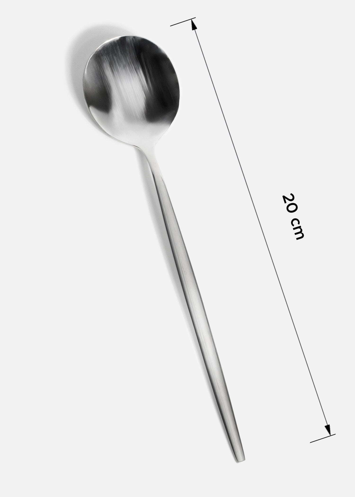 Cubiertos de mesa de acero inoxidable plata Santiorini