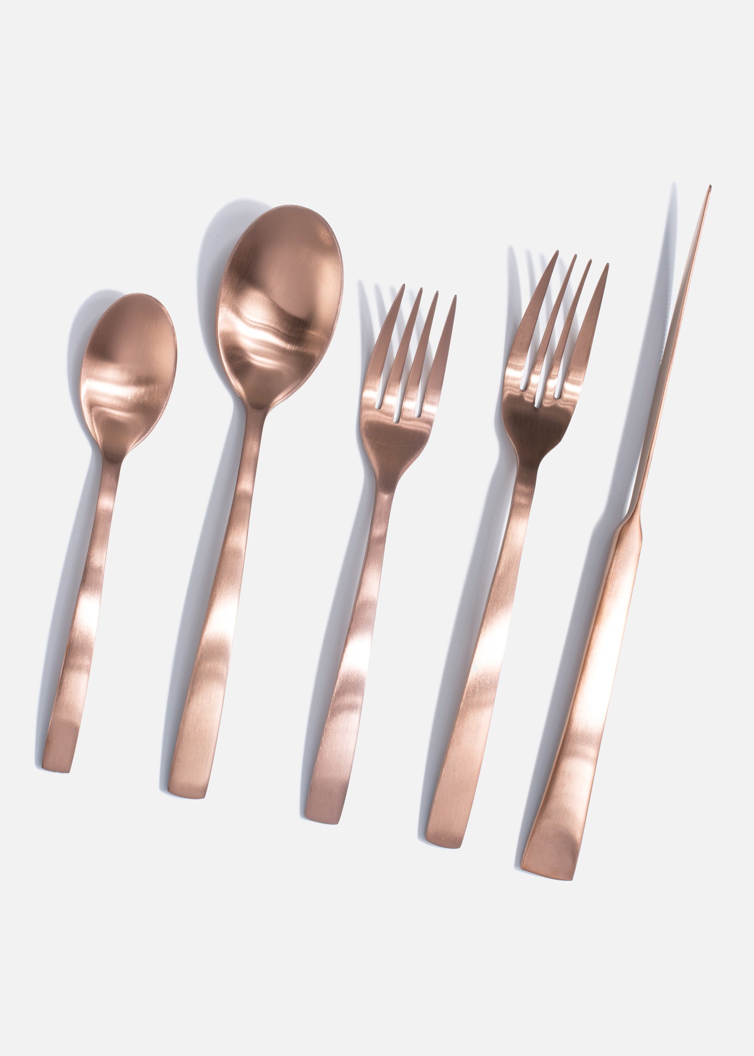 compra cubiertos oro rosa maha