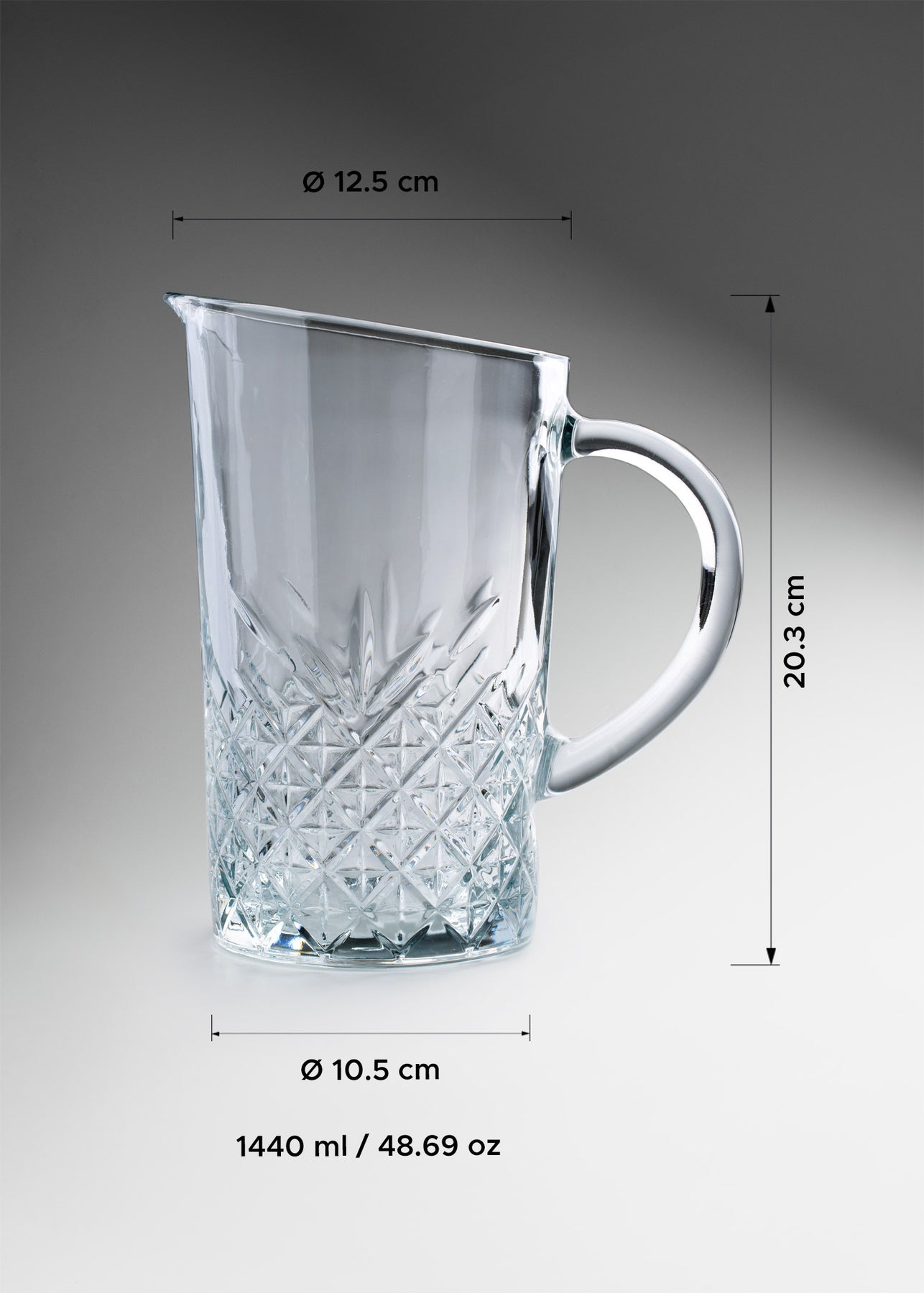 jarra vidrio medidas maha