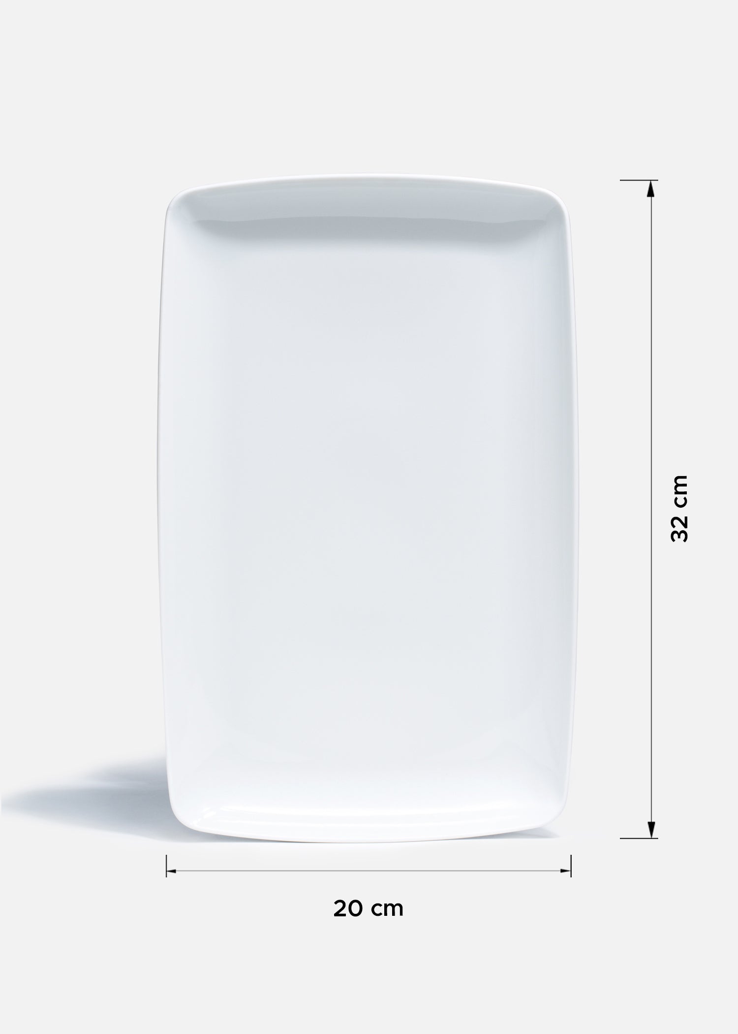 plato rectangular porcelana barato maha