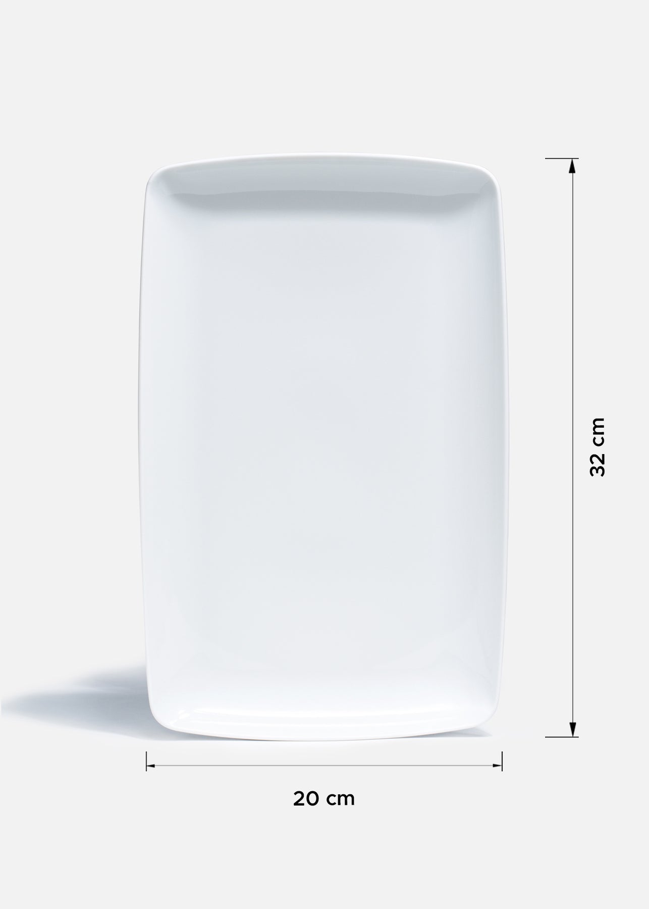 plato rectangular porcelana barato maha