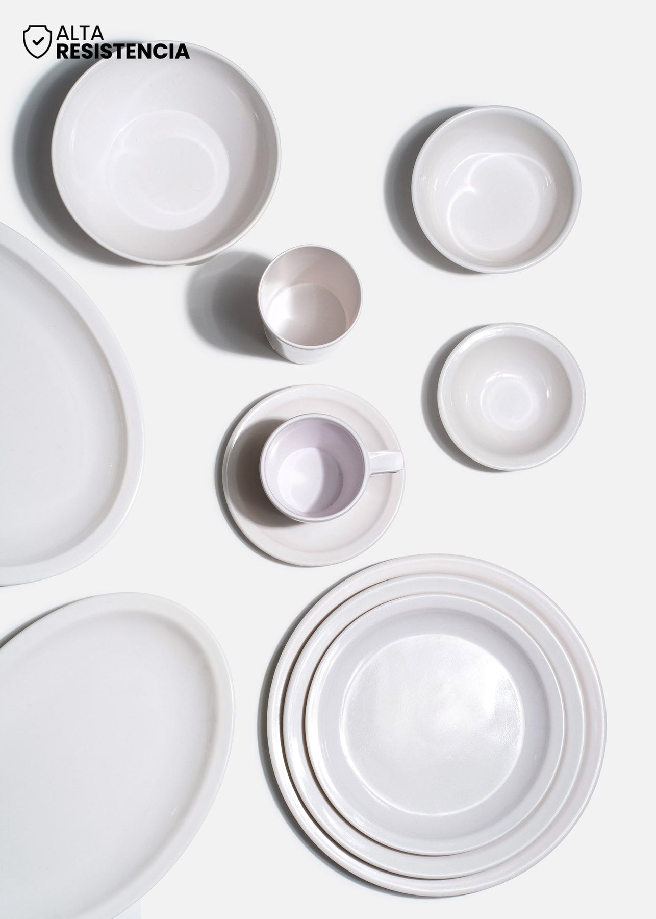 compra platos melamina blanco maha