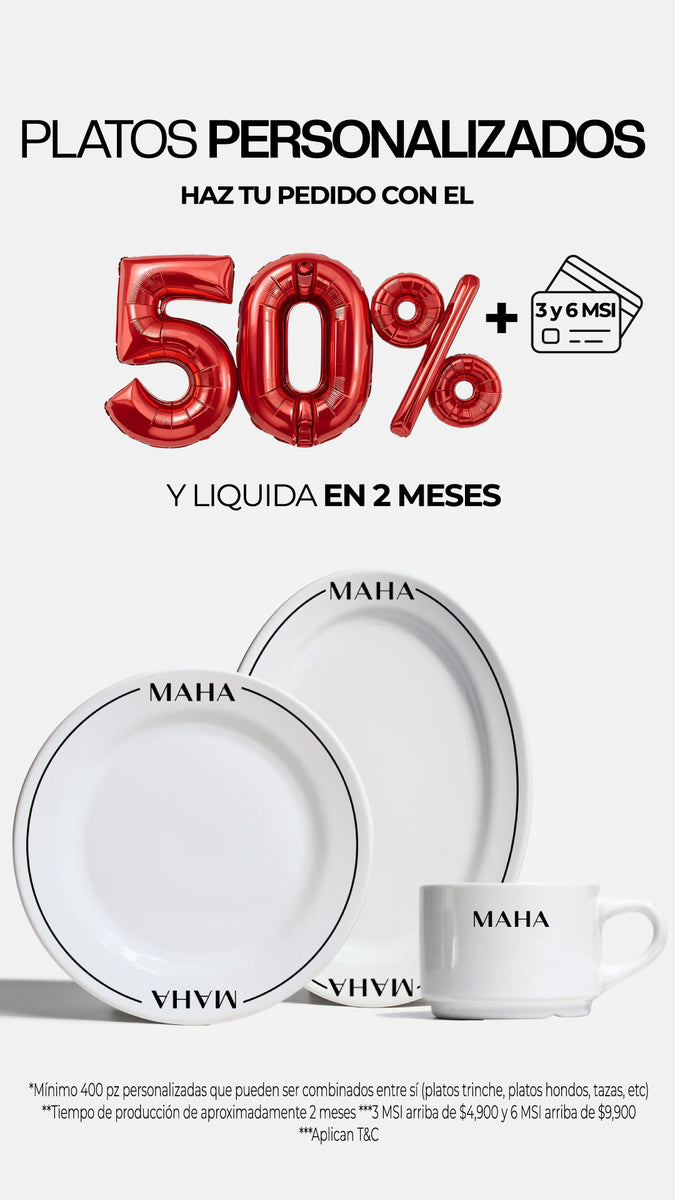 platos de ceramica personalizados
platos de porcelana personalizados
compra en maha