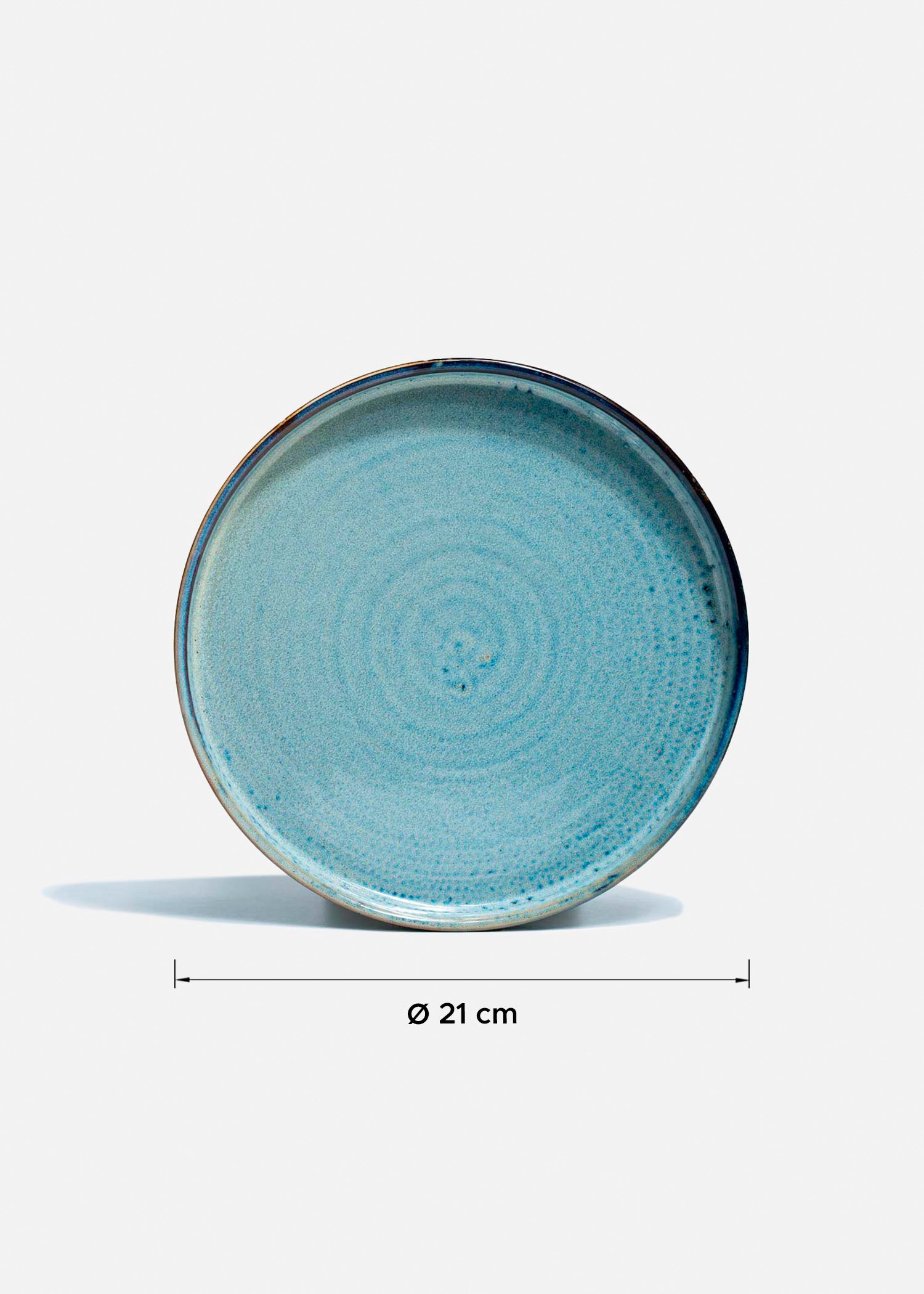 tamaño platos porcelana azul maha