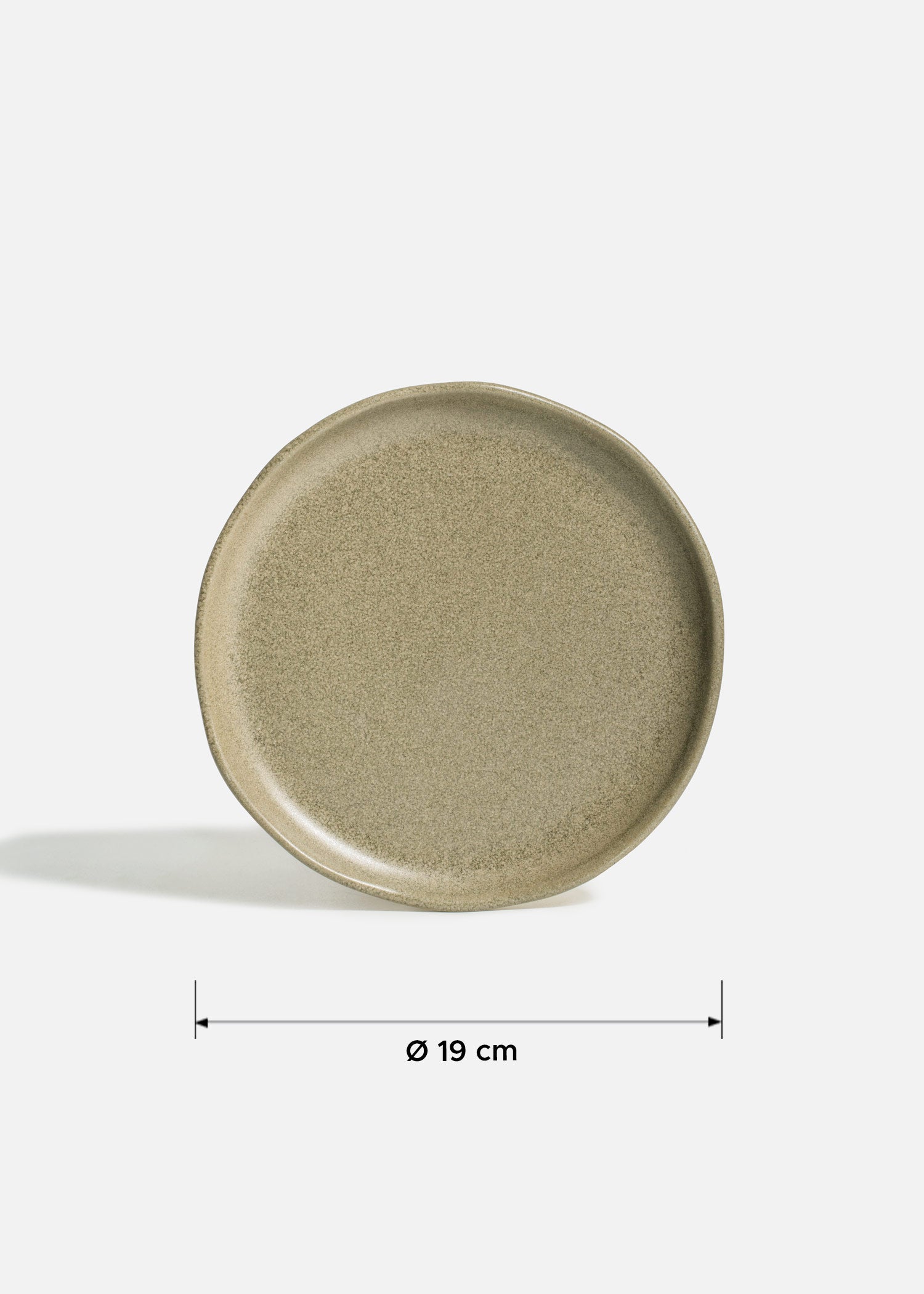 Platos trinche de porcelana verde Cresta Adelfa