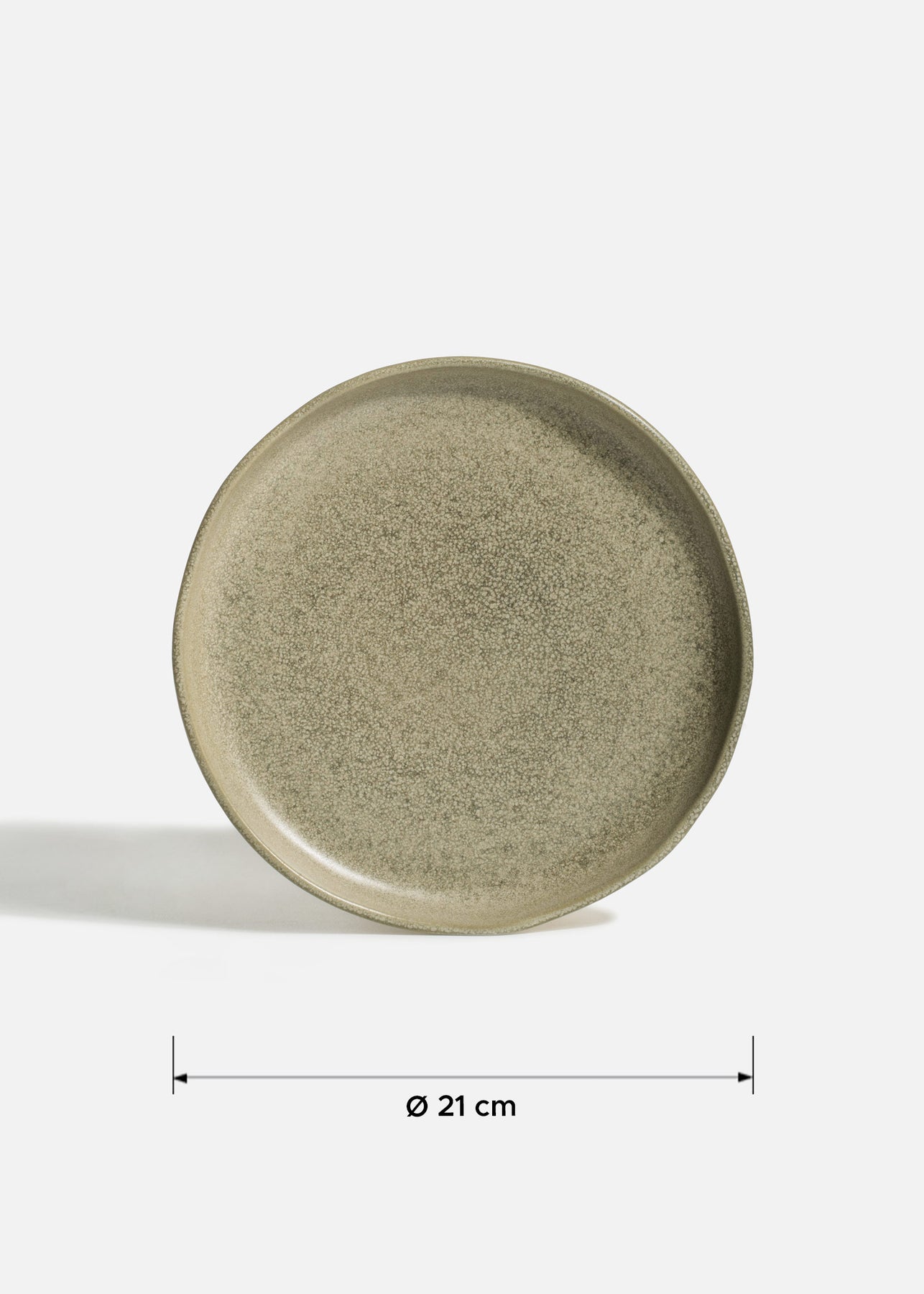 Platos trinche de porcelana verde Cresta Adelfa