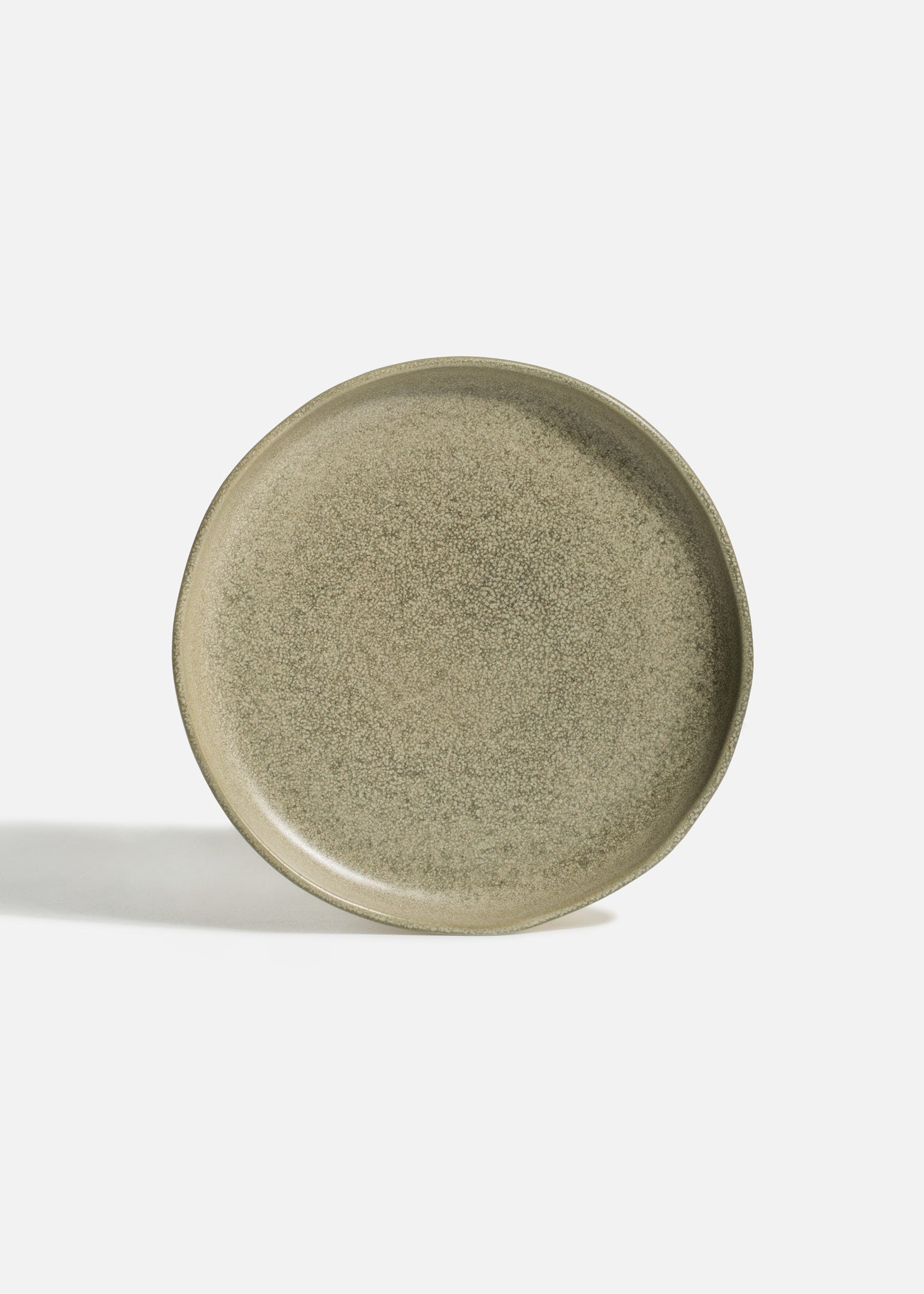 Platos trinche de porcelana verde Cresta Adelfa