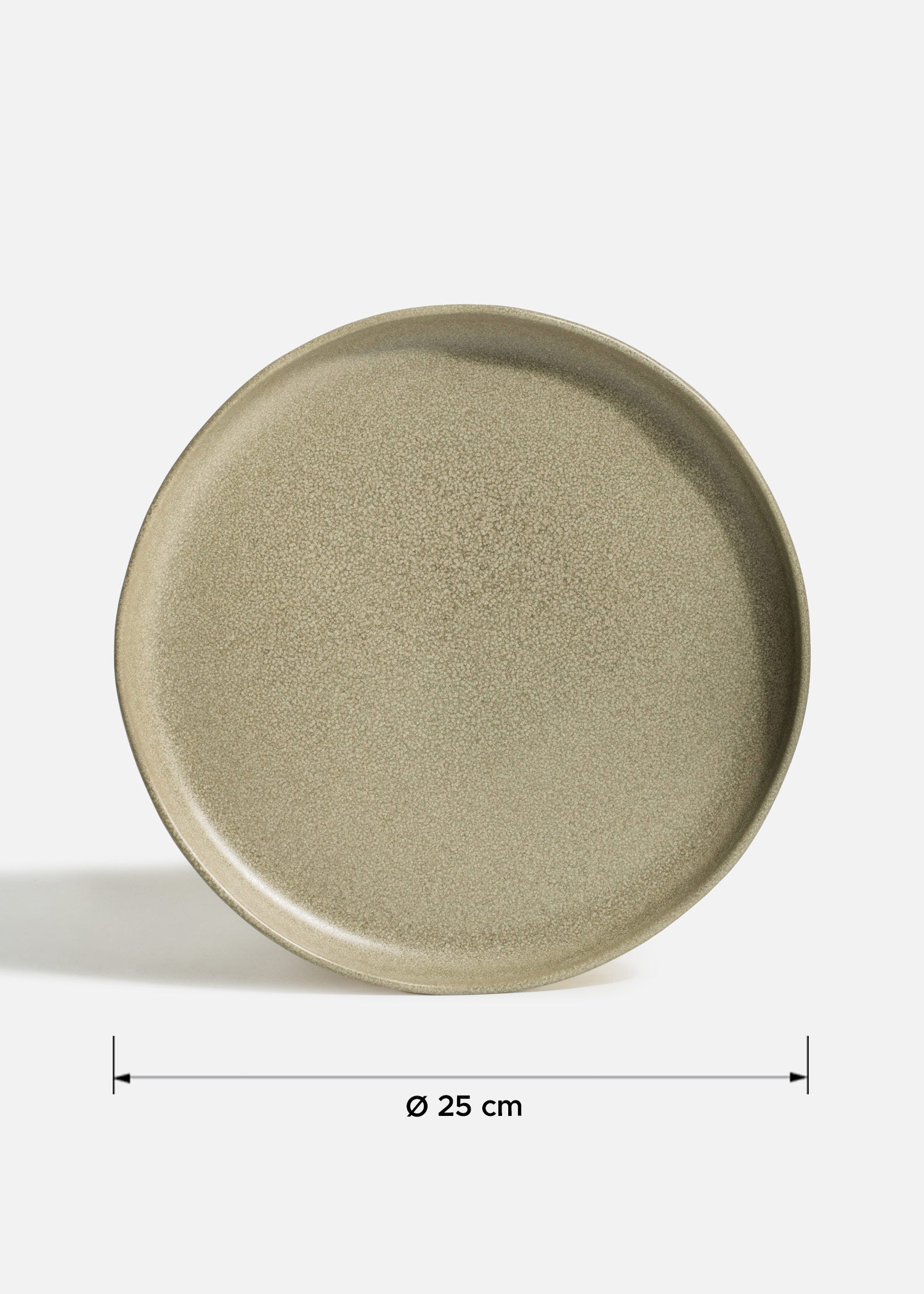 Platos trinche de porcelana verde Cresta Adelfa