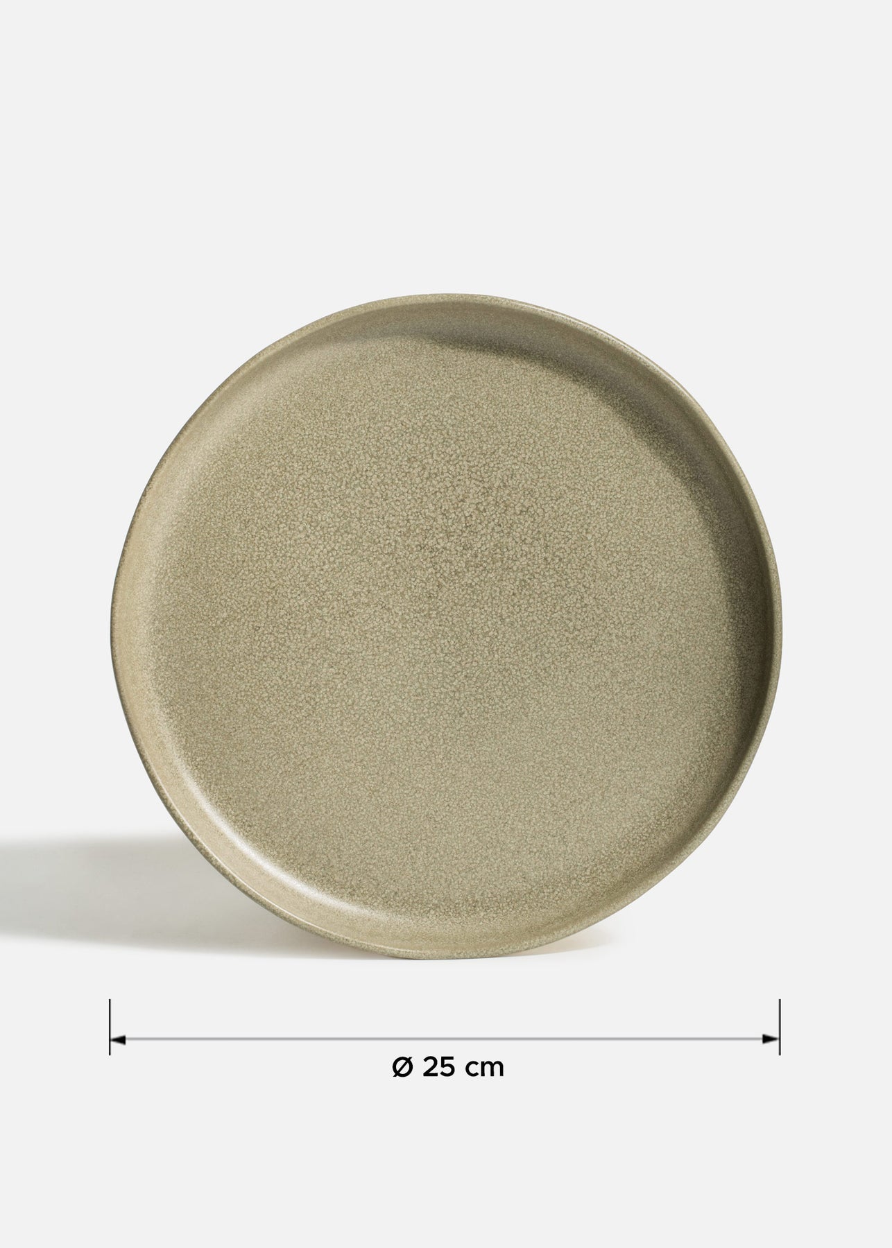Platos trinche de porcelana verde Cresta Adelfa