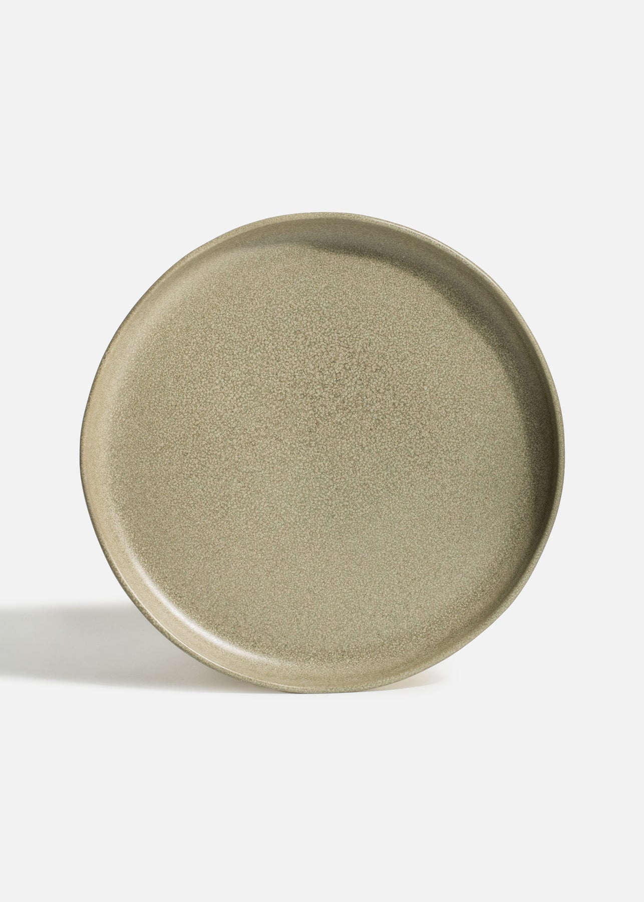 Platos trinche de porcelana verde Cresta Adelfa