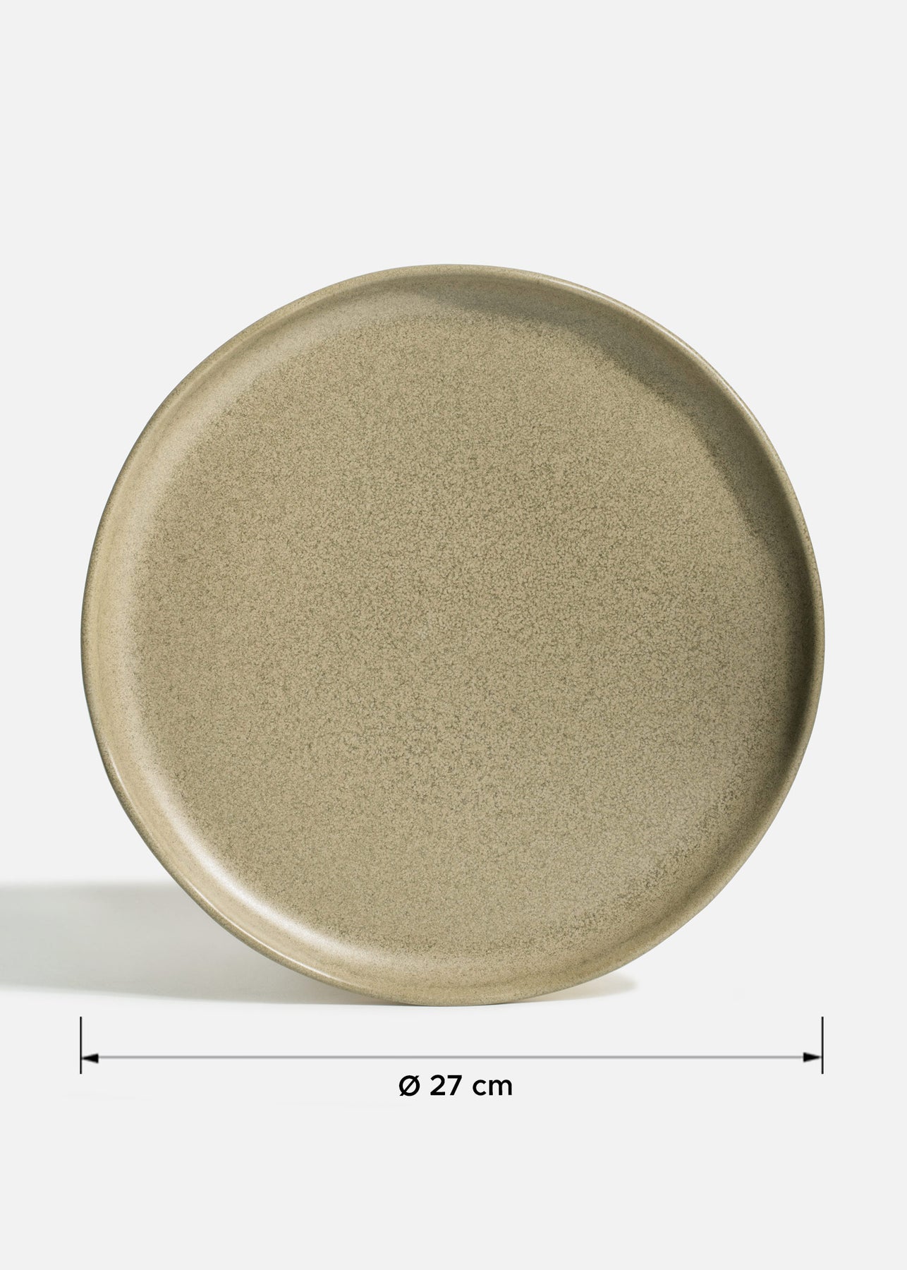 Platos trinche de porcelana verde Cresta Adelfa