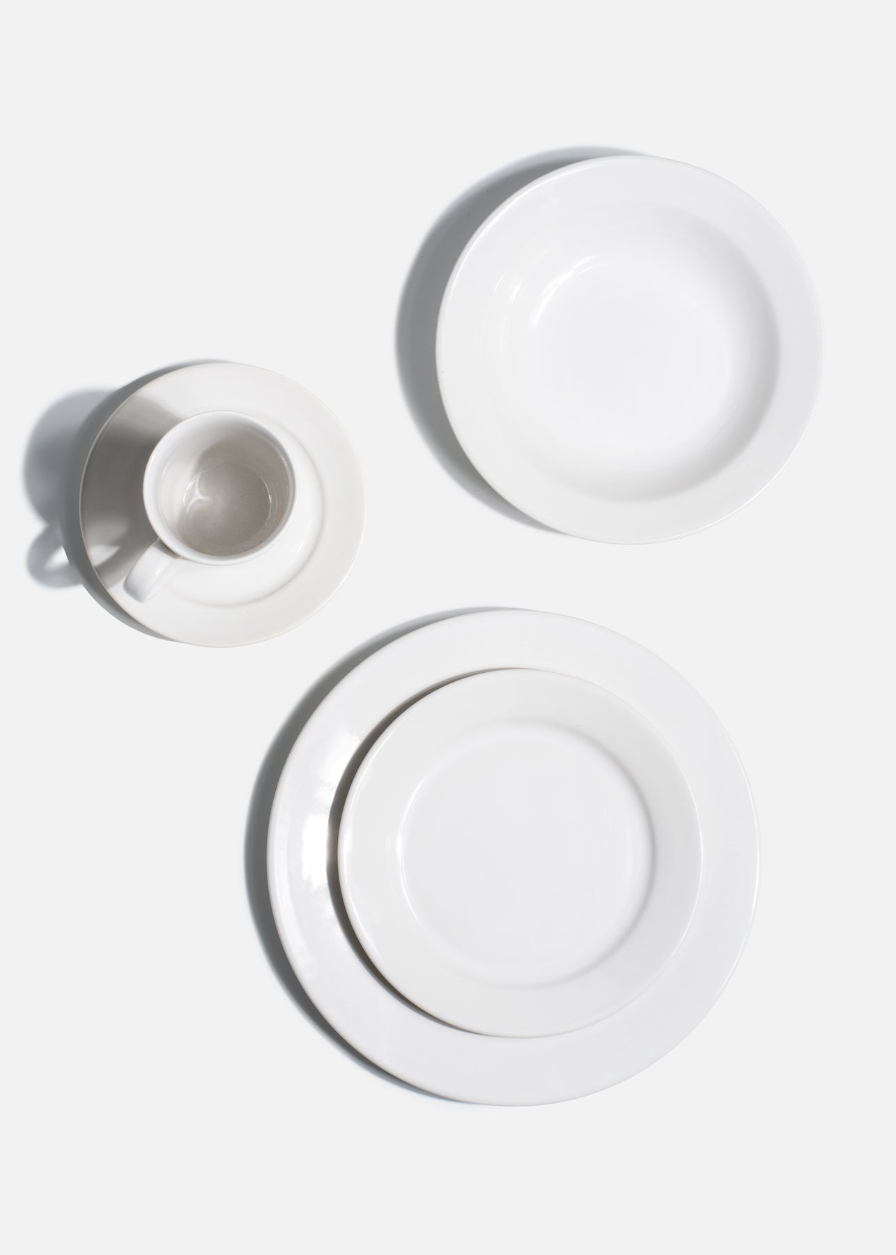 compra platos porcelana blanco maha