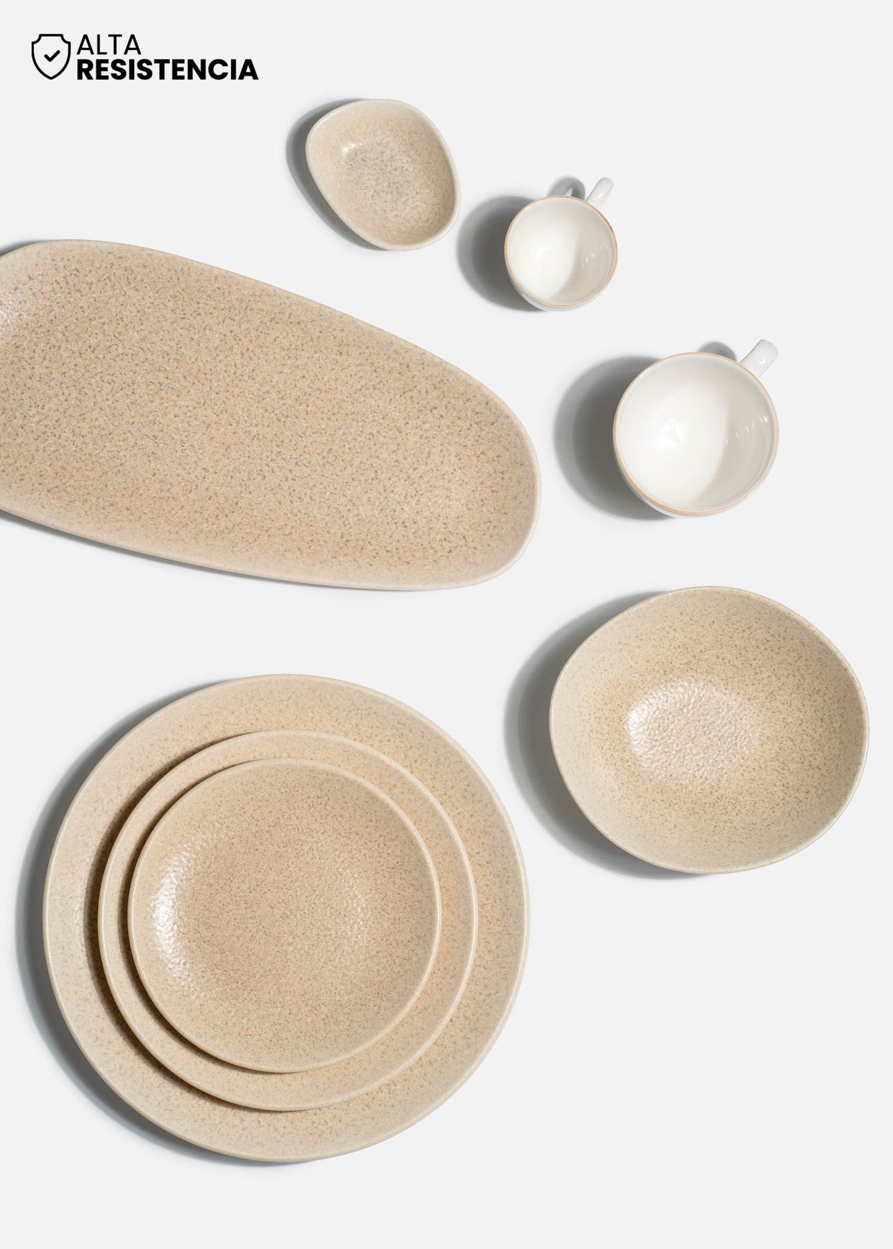 portada platos porcelana arena maha