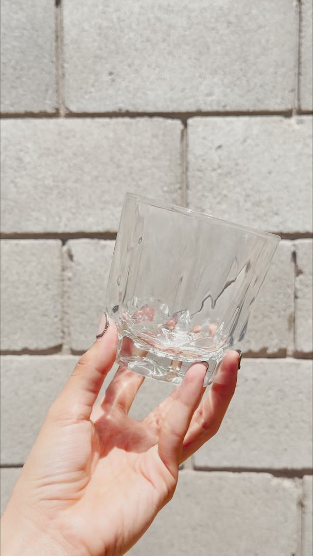 video detalles vaso de vidrio maha