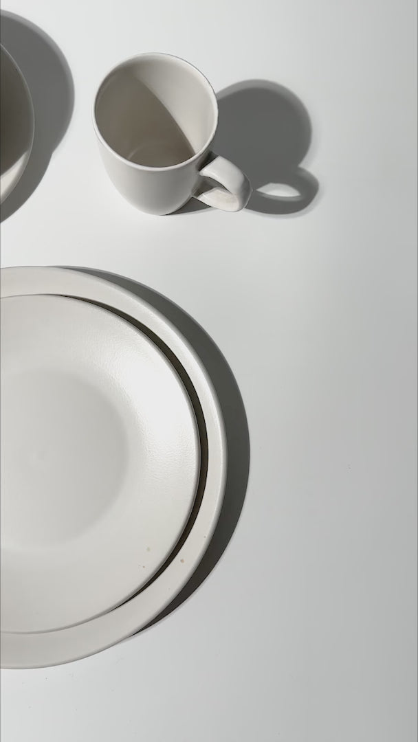 video detalles platos ceramica blanco baltimore  maha