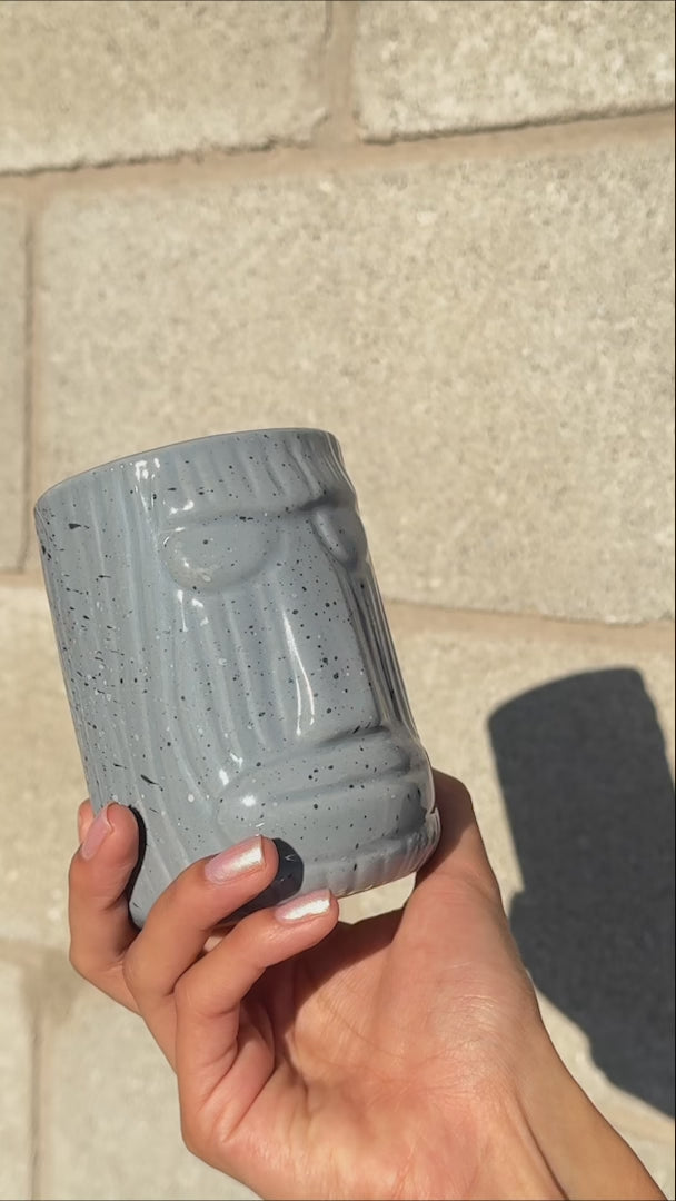 video detalles vaso de ceramica maha