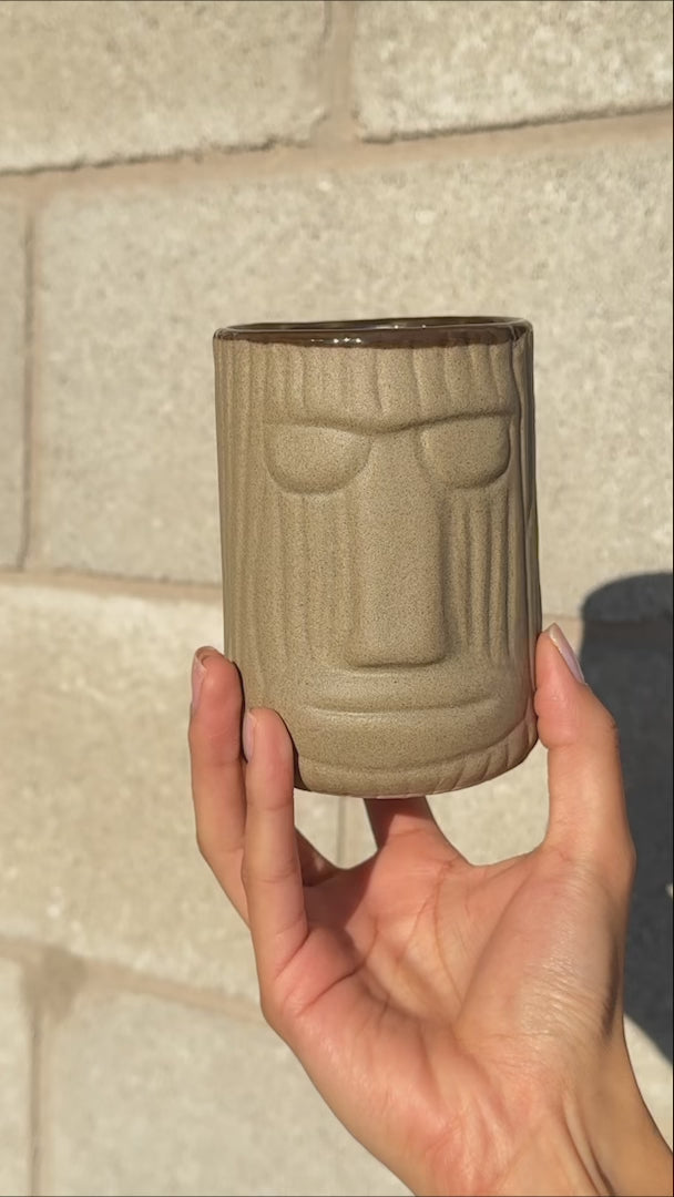 video detalles vaso de ceramica maha
