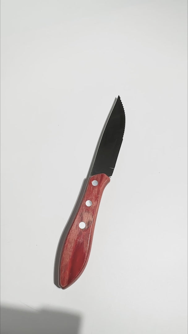 video detalles cuchillo asado maha