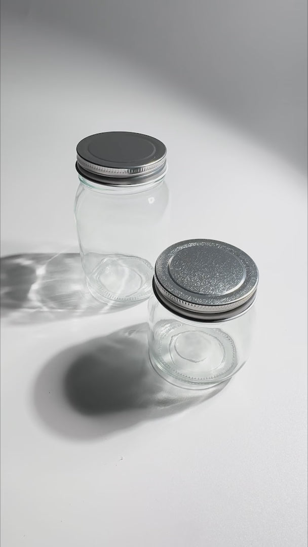 video detalles frascos con tapa maha