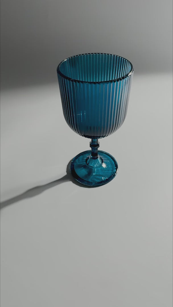 Copa para agua de plástico / policarbonato azul Valentina 350 ml
