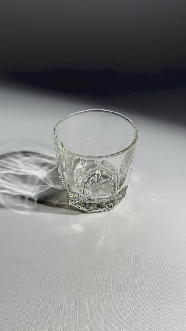 video detalles vaso de vidrio maha