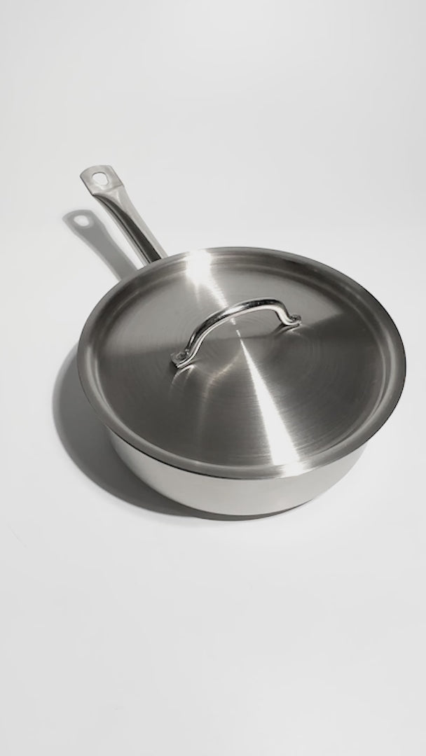 video detalles cazos de acero inoxidable