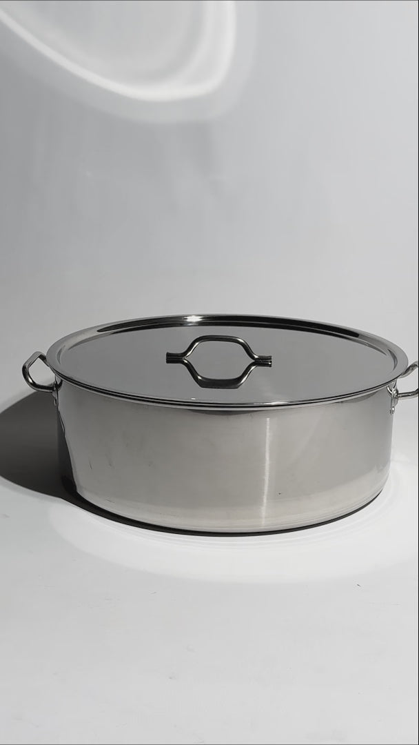 Budinera de acero inoxidable plata 201 con tapa 31 L