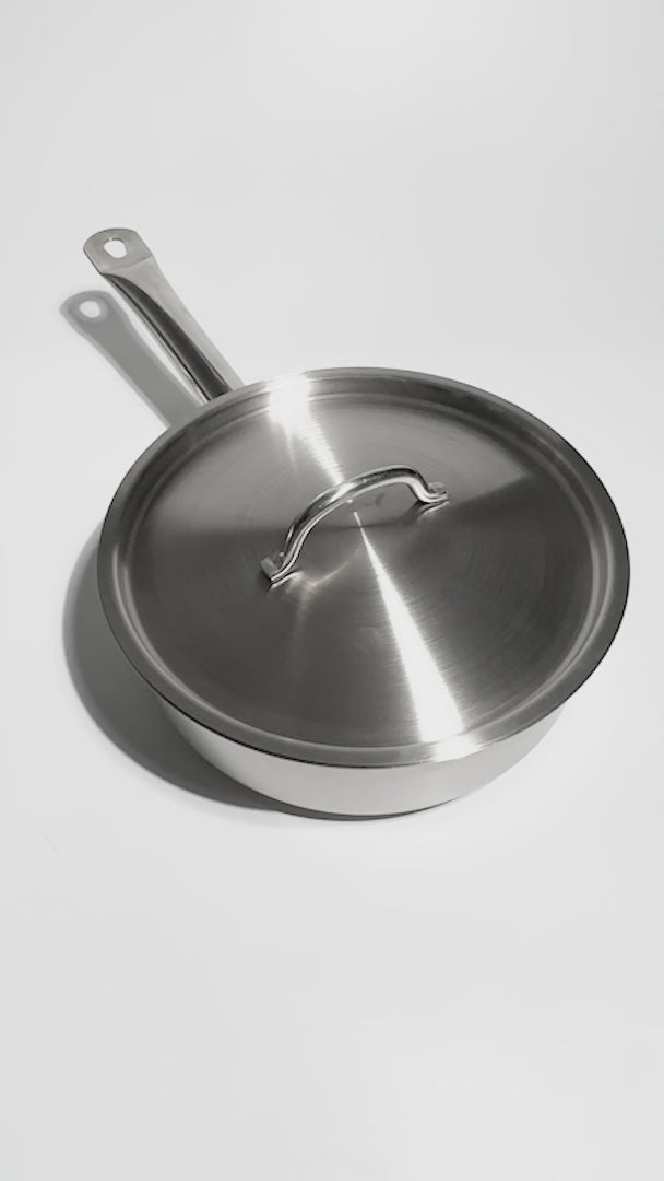 video detalles cazos de acero inoxidable