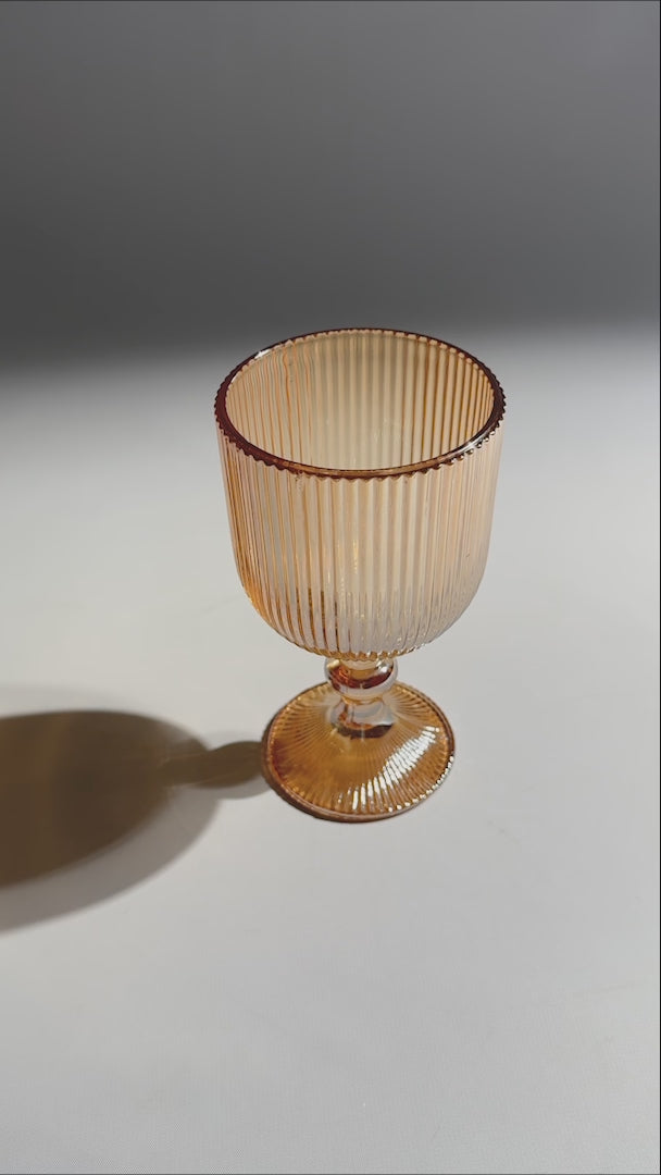 video detalles copa de vidrio maha