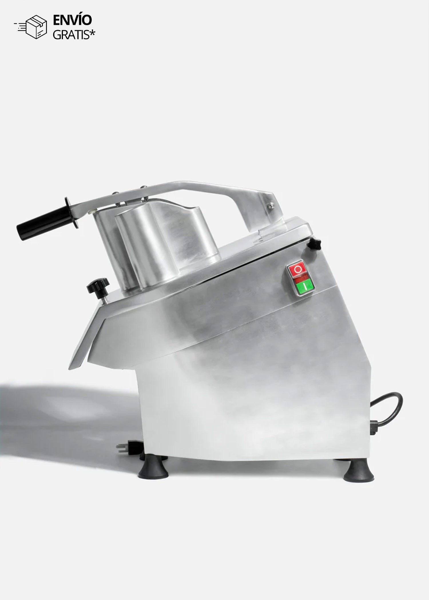 Procesadora de alimentos con 5 discos de corte de acero inoxidable