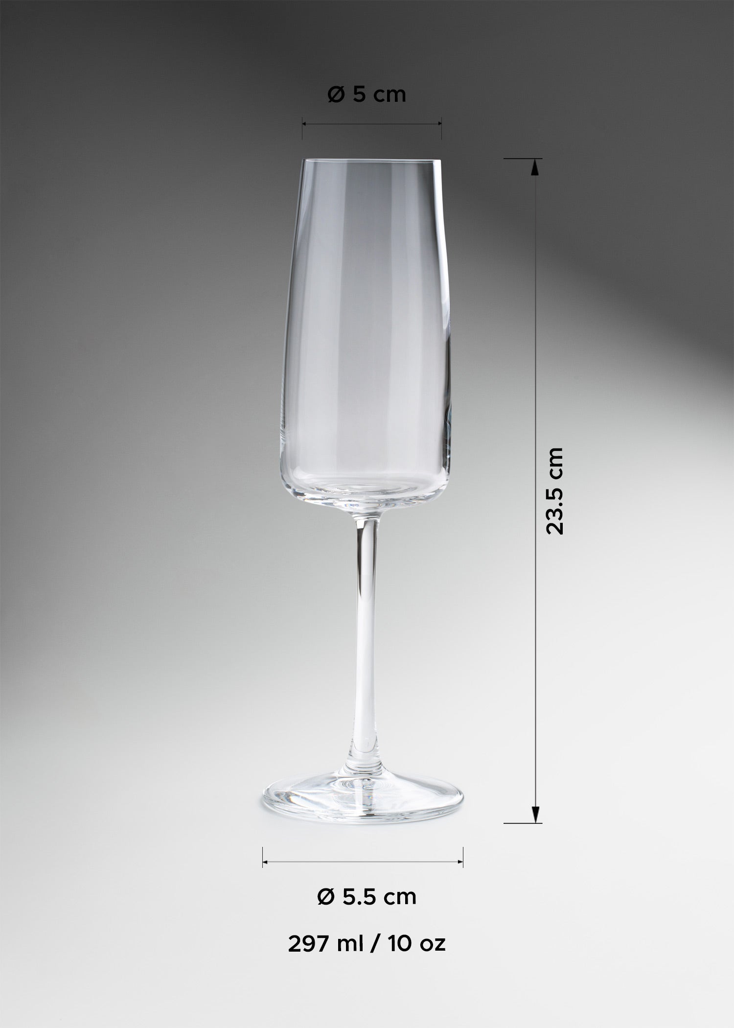 tamaño copa flauta maha