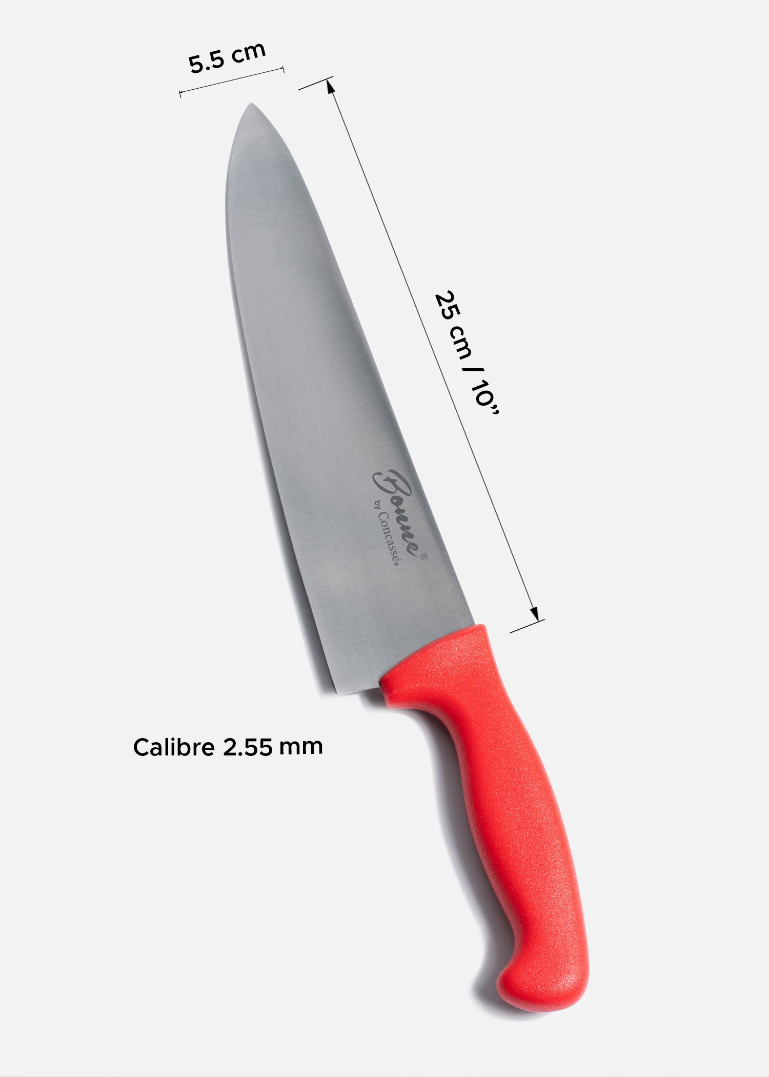tamaño cuchillo rojo maha