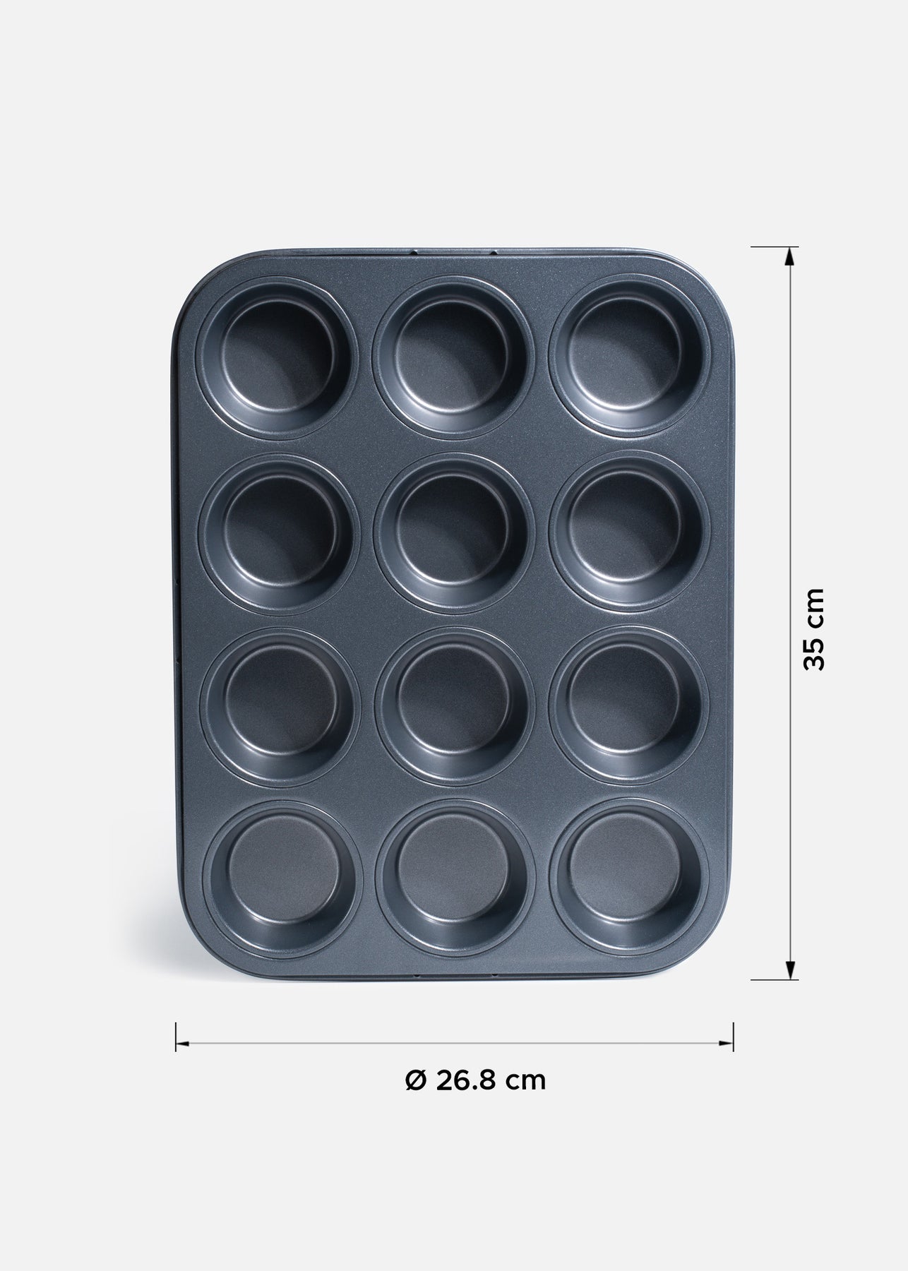 tamaño molde muffins maha