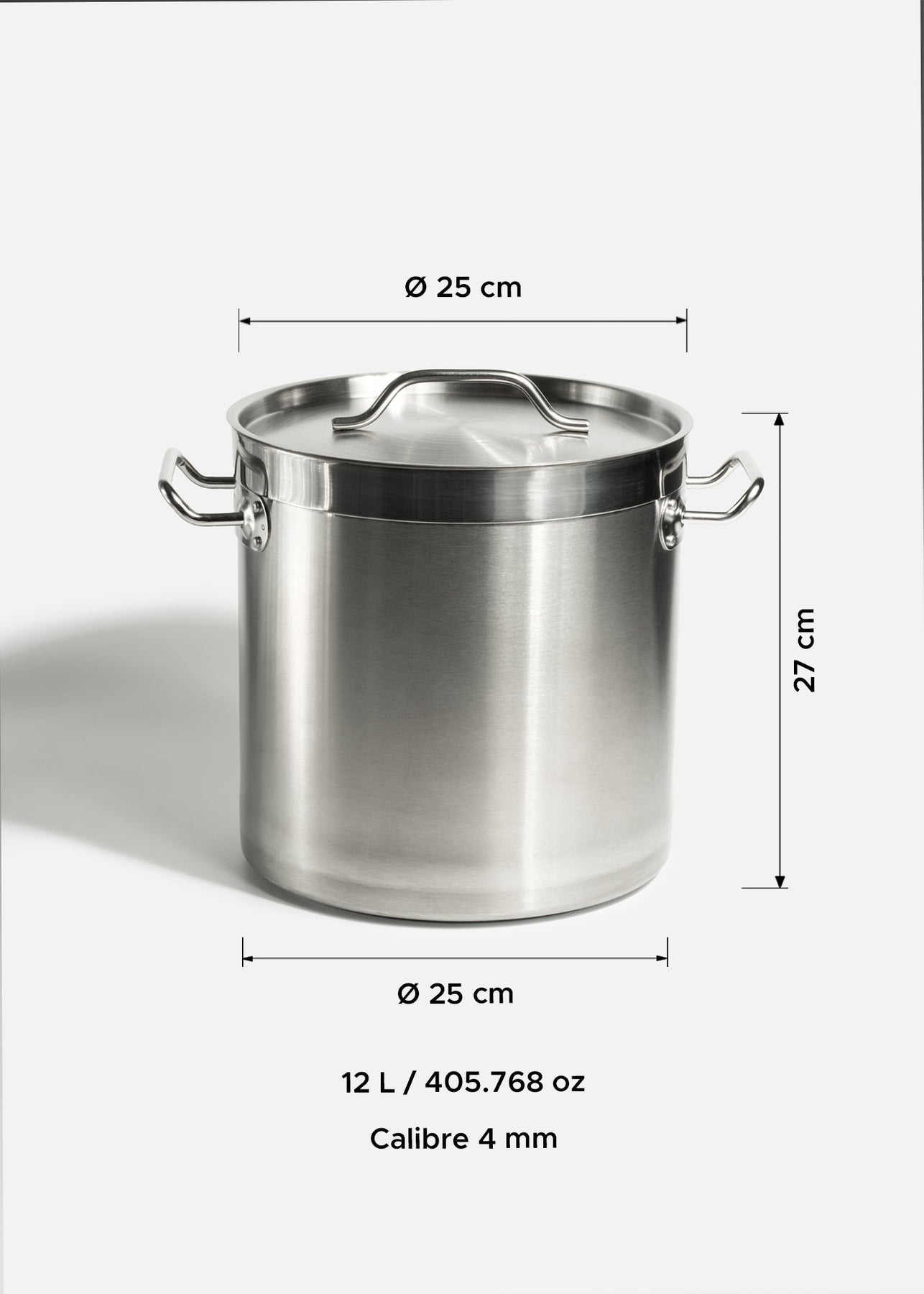 tamaño olla con tapa maha