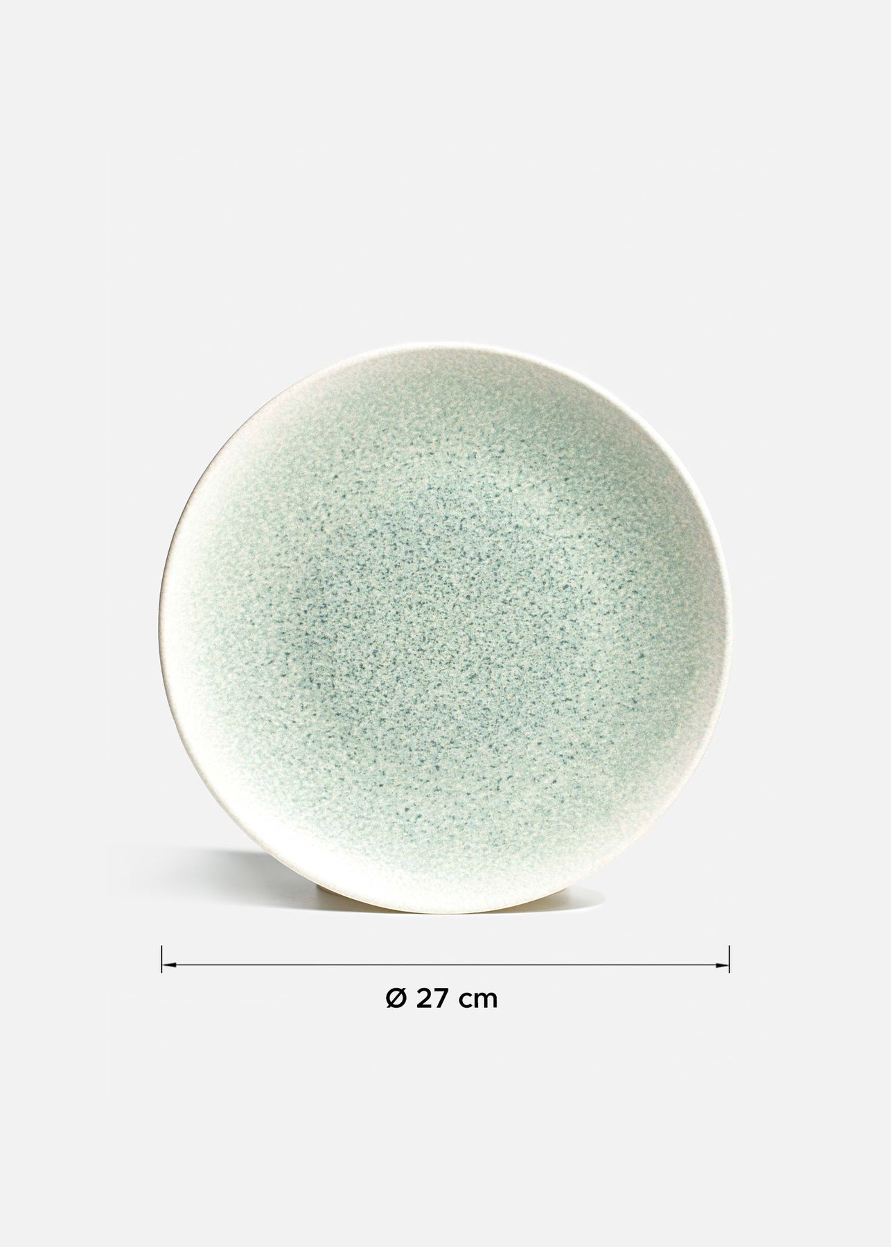 tamaño platos de porcelana azul