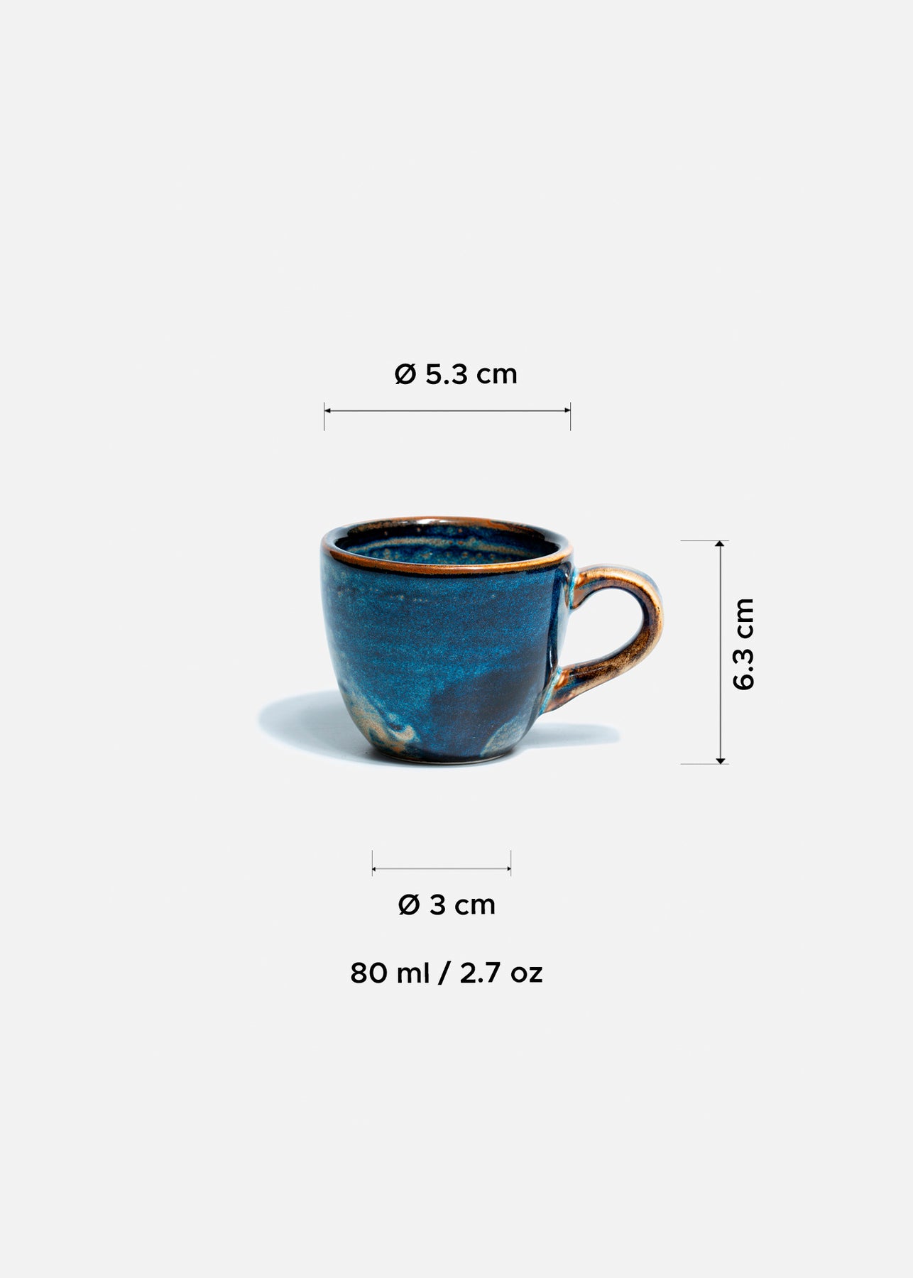 tamaño taza porcelana azul maha