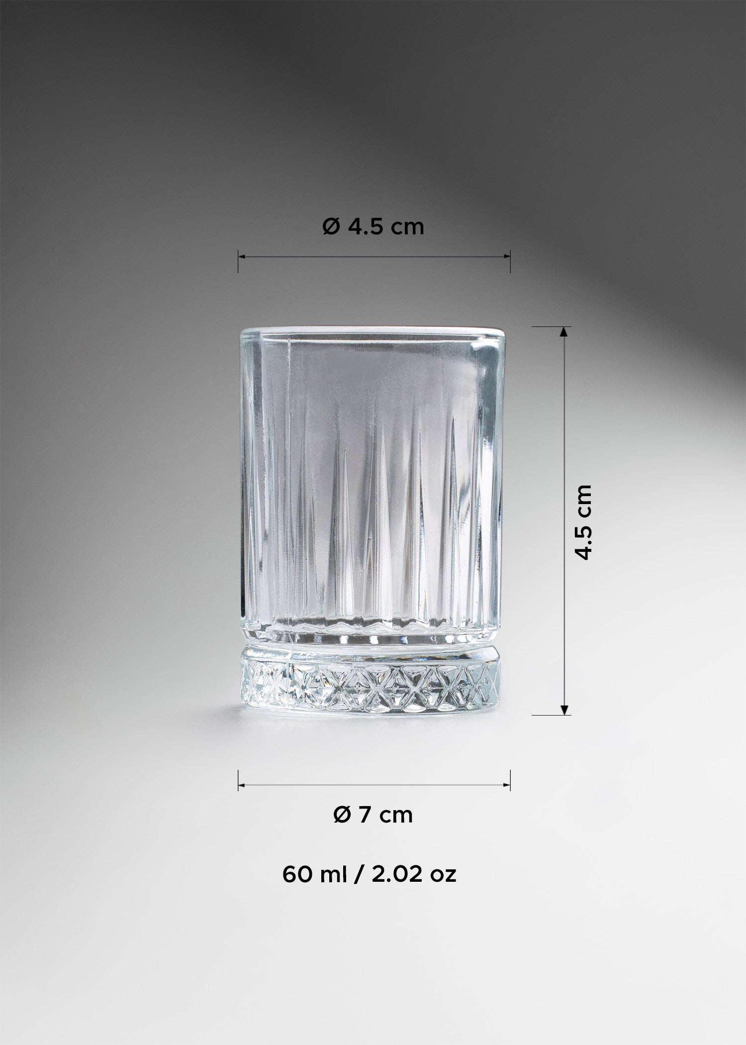 tequilero vidrio medidas maha