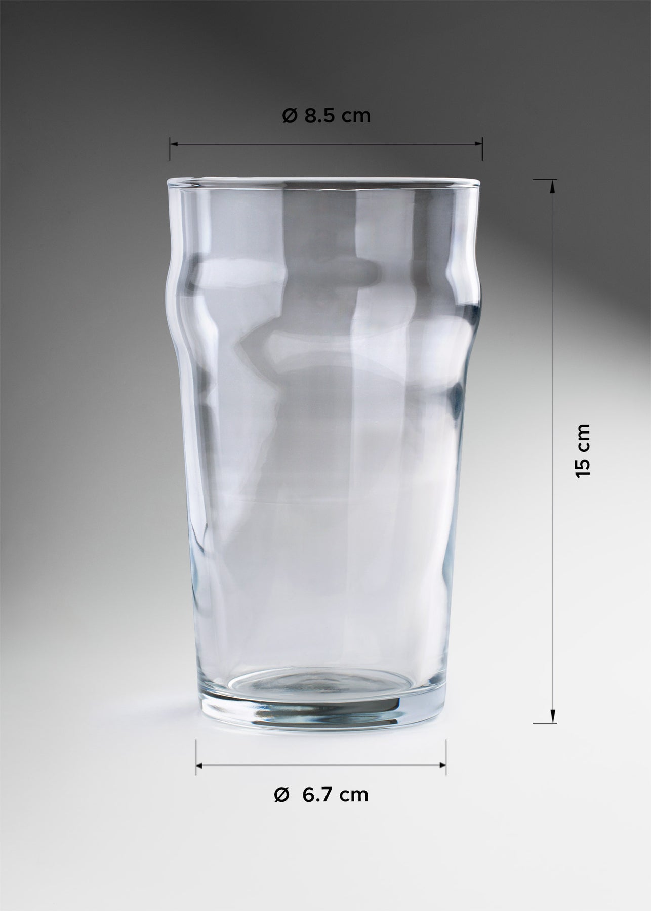 medidas vaso cervecero vidrio maha