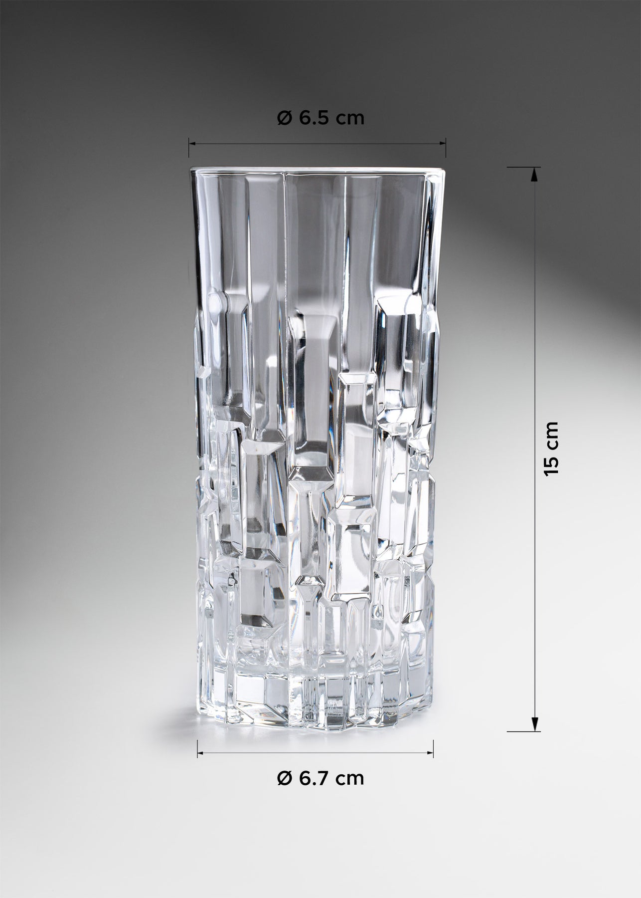 vaso cristal medidas maha