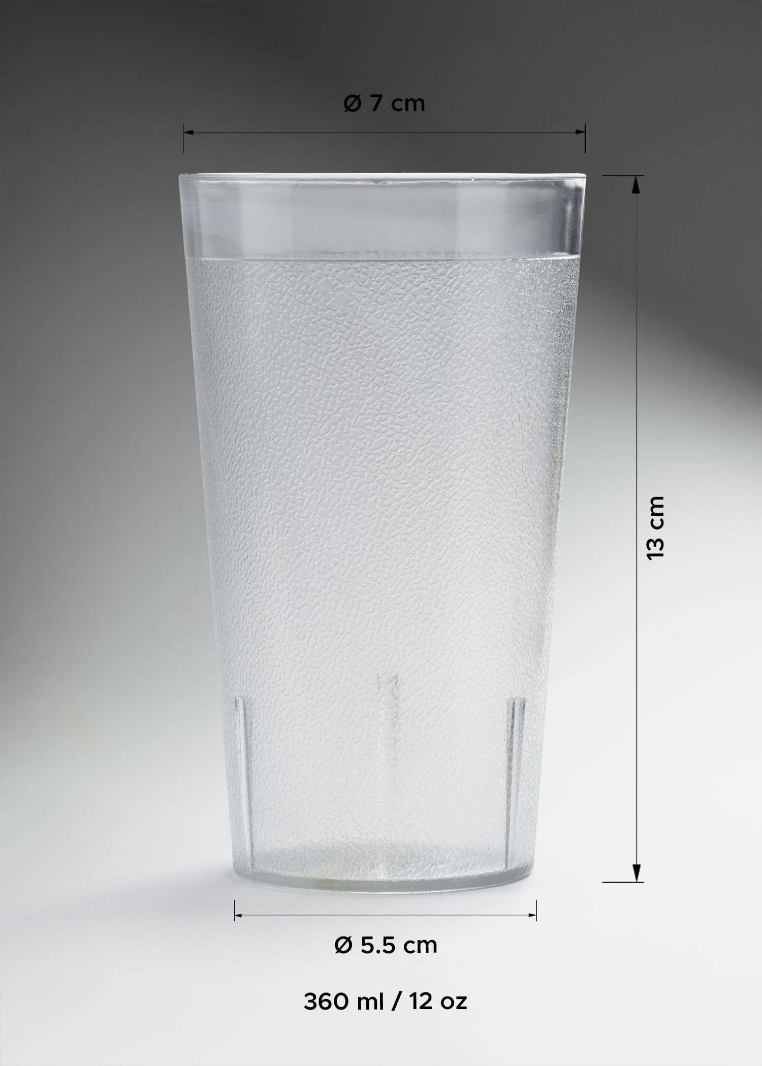 tamaño vaso de agua maha